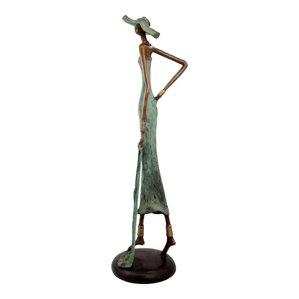 Bronze Issouf 80 cm vert n°3 Bronzes d'Afrique