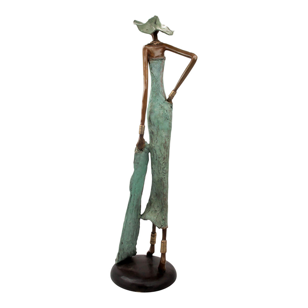 Bronze Issouf 80 cm vert n°3 Bronzes d'Afrique