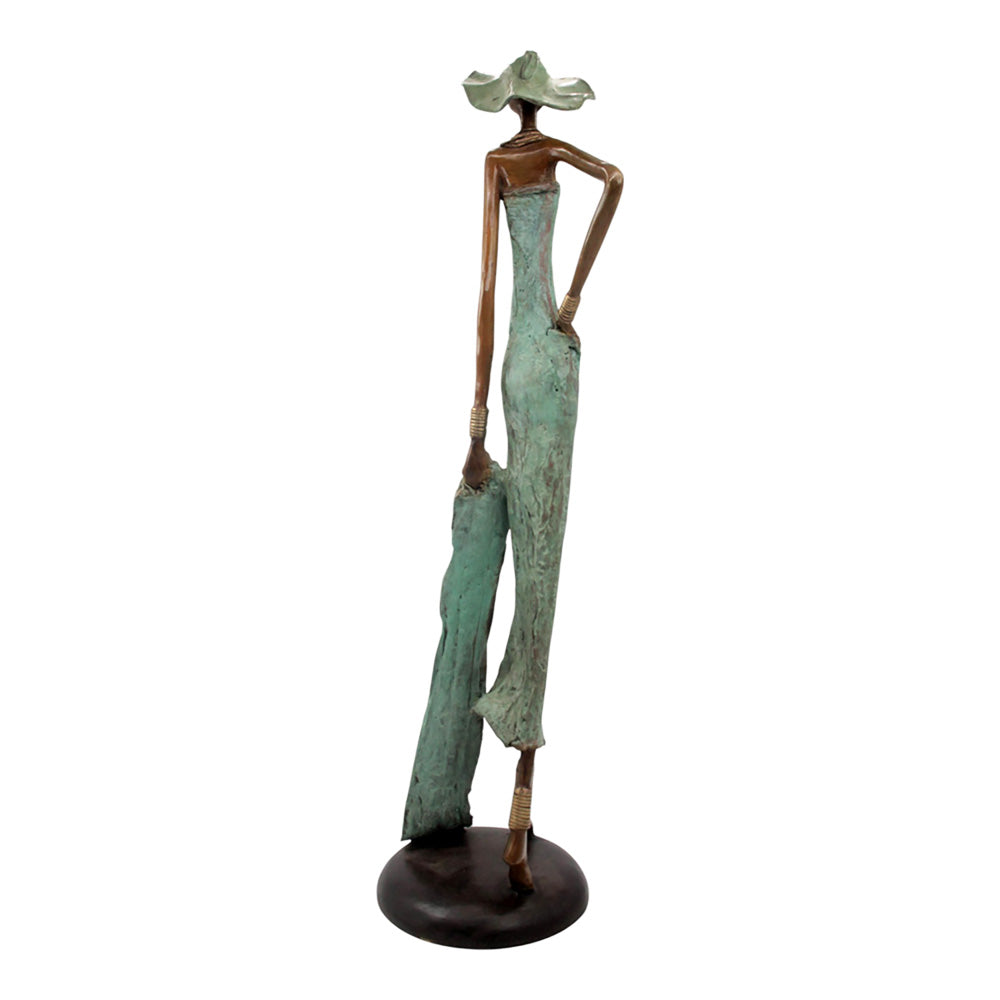 Bronze Issouf 80 cm vert n°3 Bronzes d'Afrique