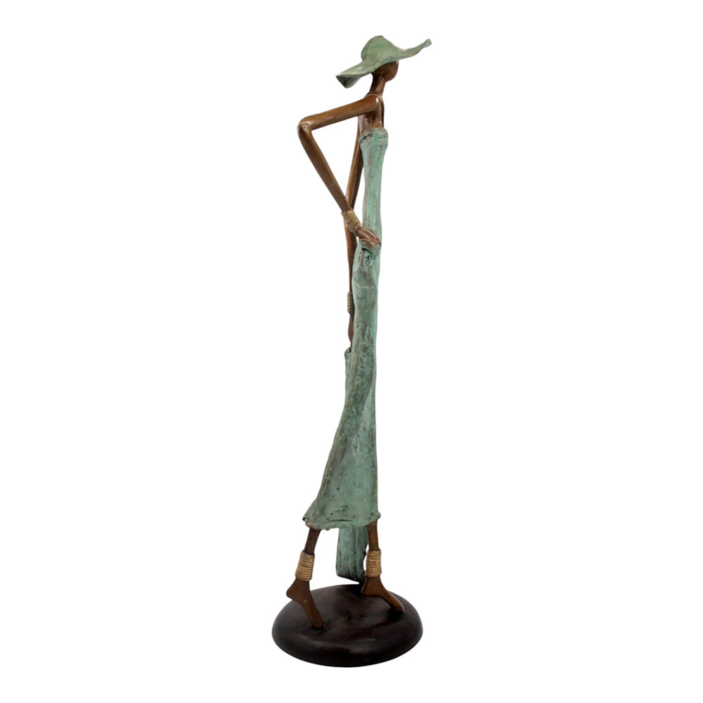 Bronze Issouf 80 cm vert n°3 Bronzes d'Afrique