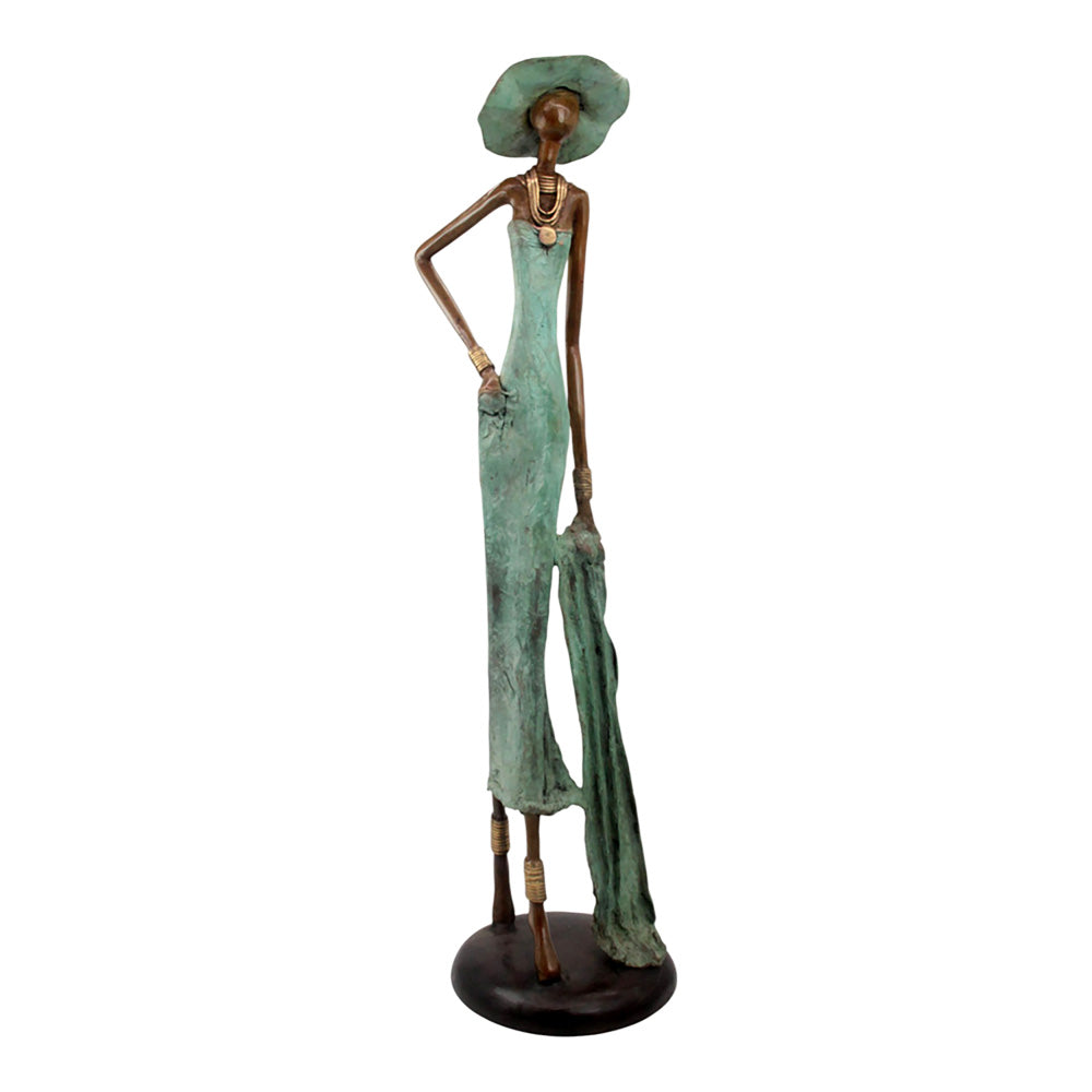 Bronze Issouf 80 cm vert n°3 Bronzes d'Afrique