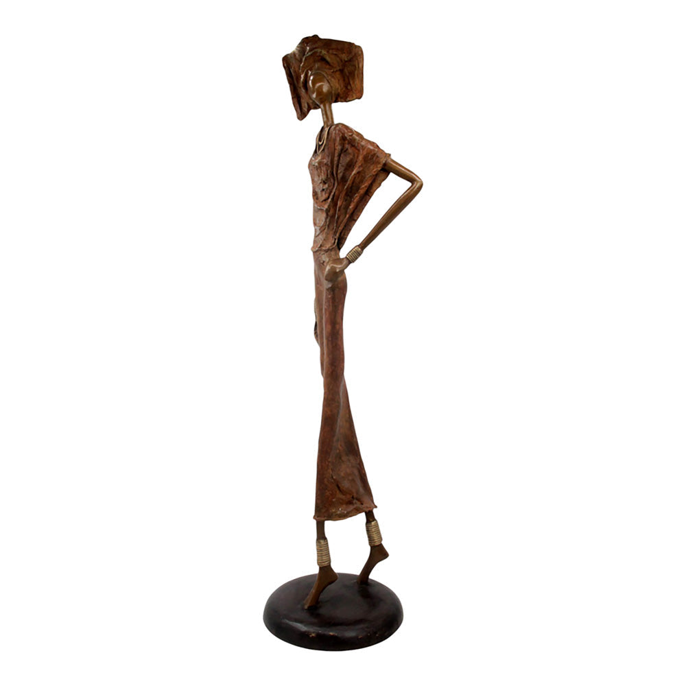 Bronze Issouf 80 cm marron n°1 Bronzes d'Afrique