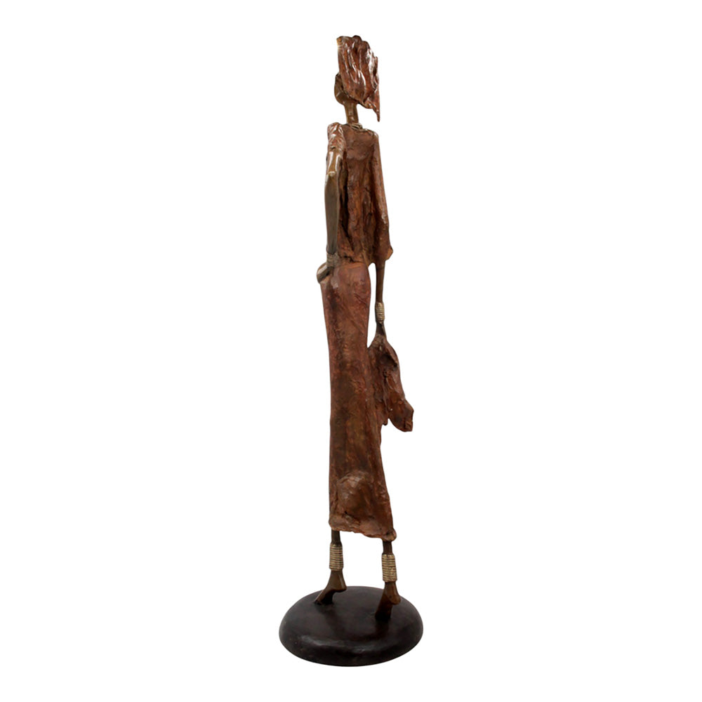 Bronze Issouf 80 cm marron n°1 Bronzes d'Afrique