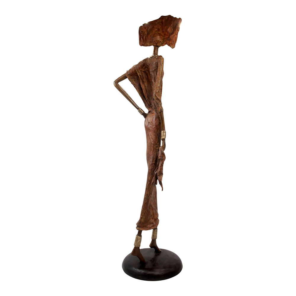 Bronze Issouf 80 cm marron n°1 Bronzes d'Afrique