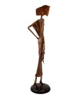 Bronze Issouf 80 cm marron n°1 Bronzes d'Afrique