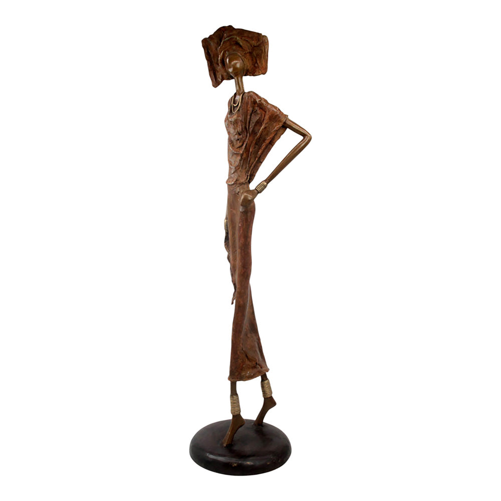 Bronze Issouf 80 cm marron n°1 Bronzes d'Afrique