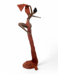Bronze Issouf danseuse 70 cm marron n°2 Bronzes d'Afrique