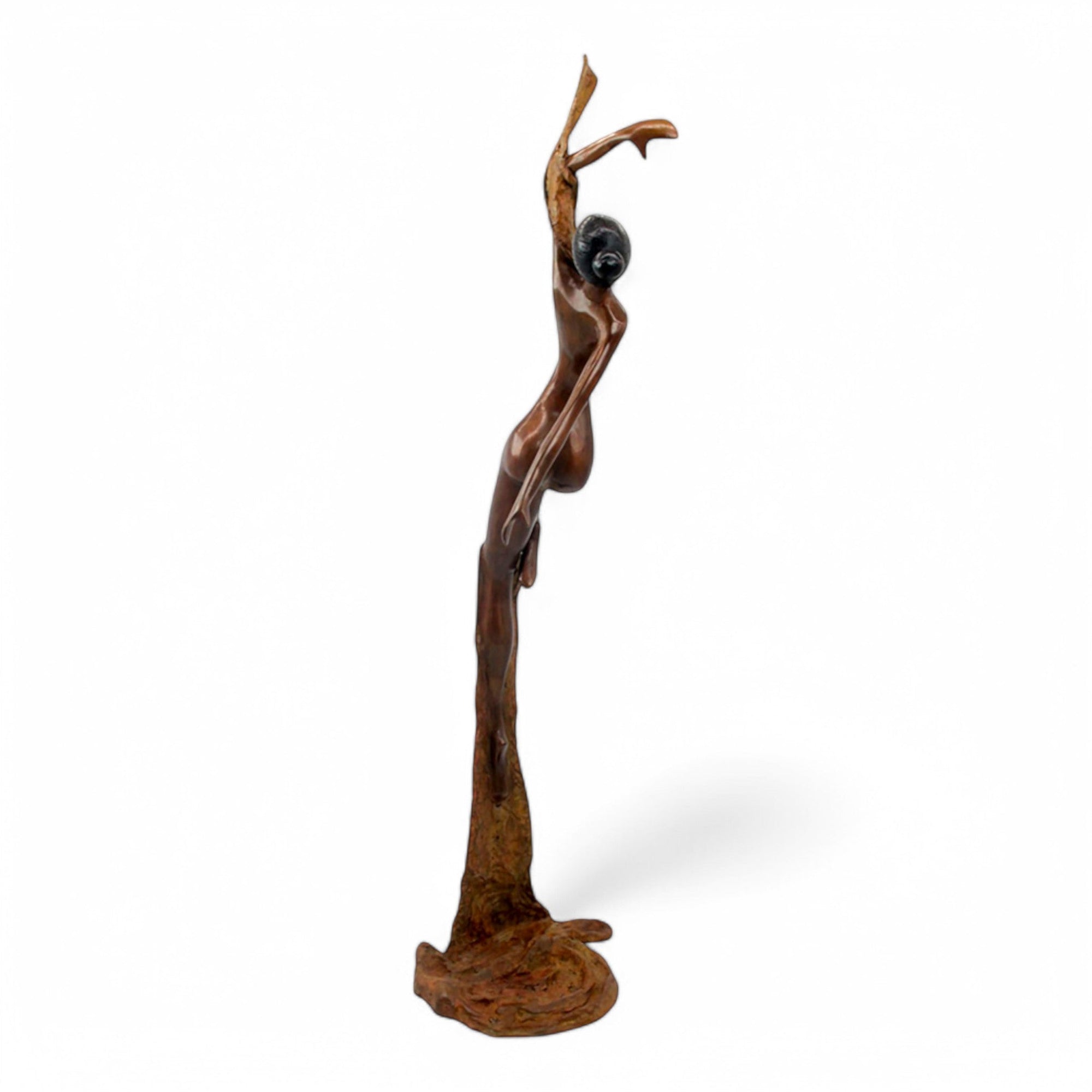 Bronze Issouf danseuse 70 cm vert n°1 Bronzes d'Afrique