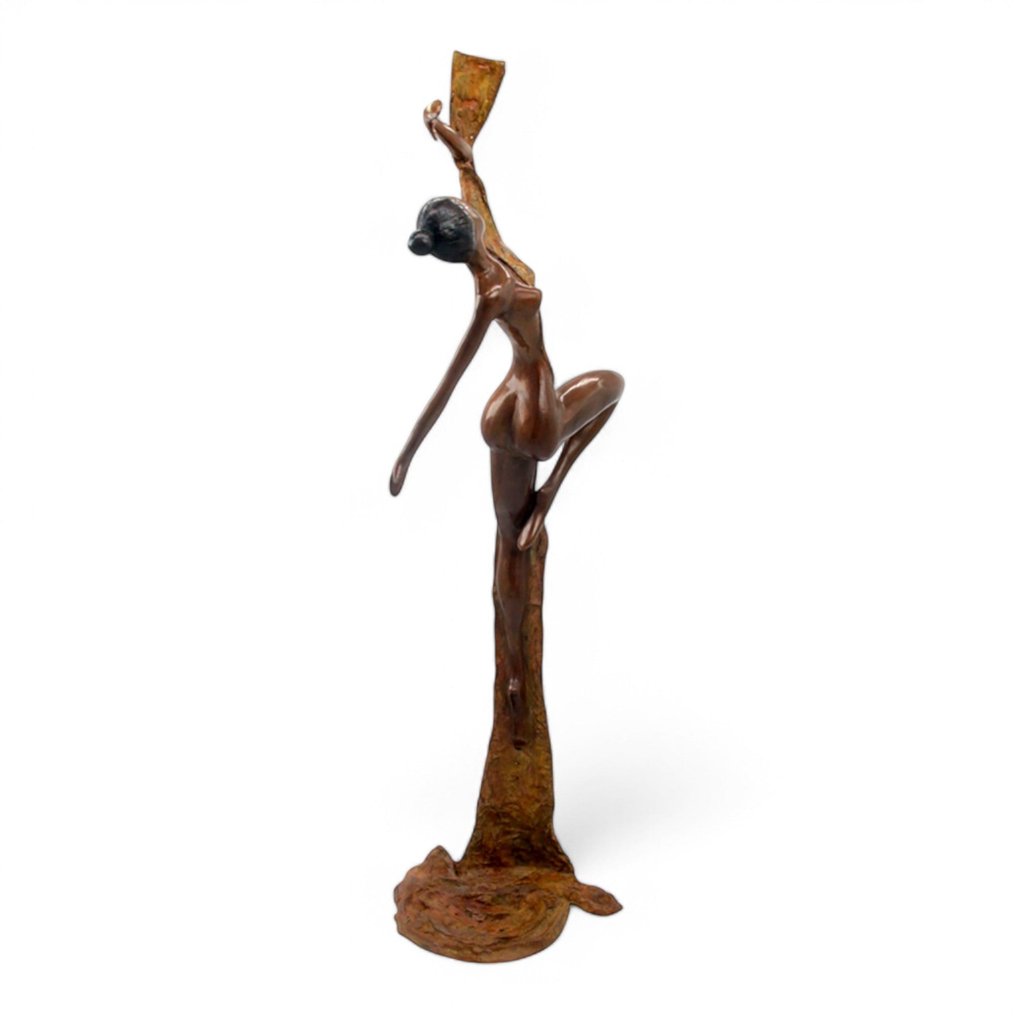 Bronze Issouf danseuse 70 cm vert n°1 Bronzes d'Afrique