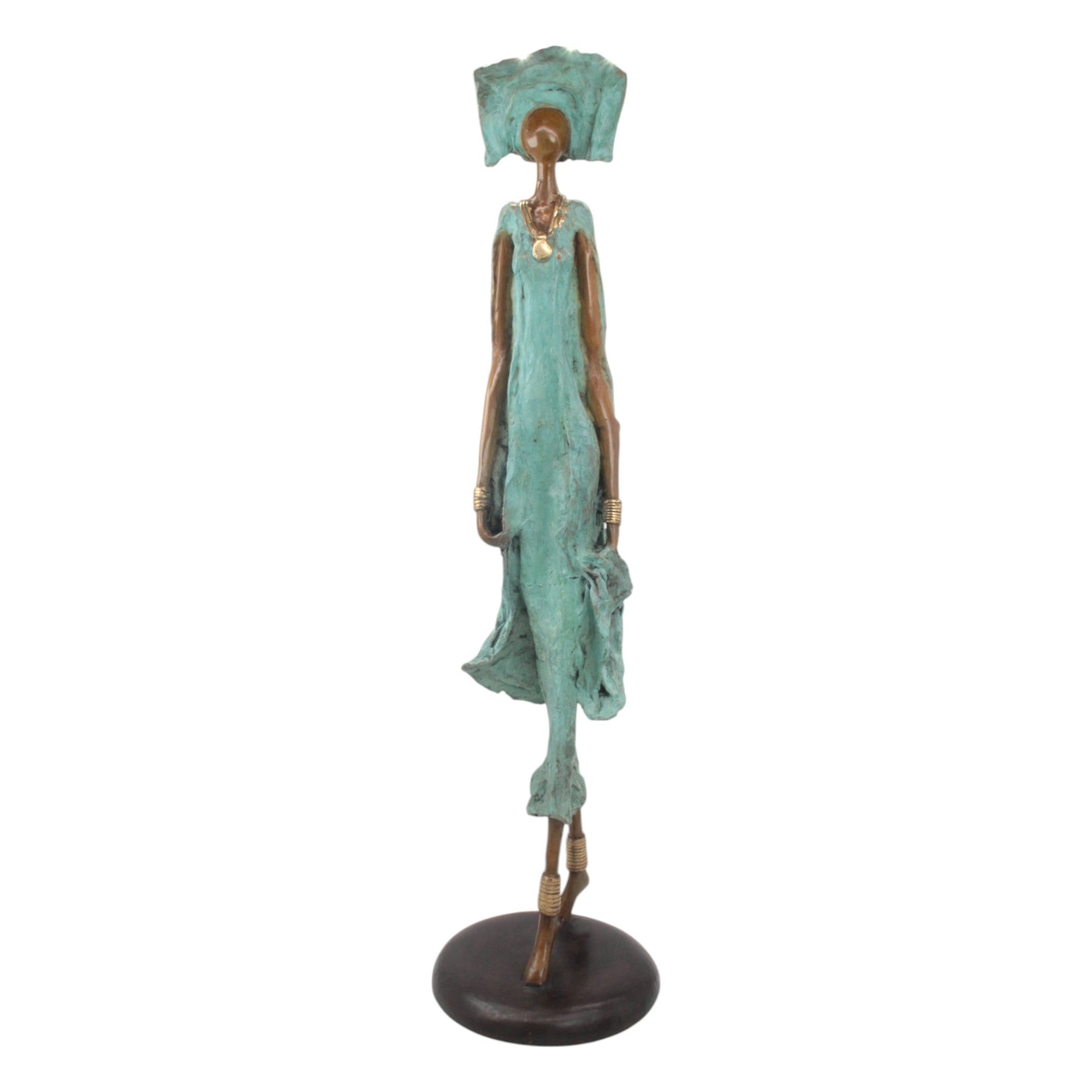 Bronze Issouf 80 cm vert n°1 Bronzes d'Afrique