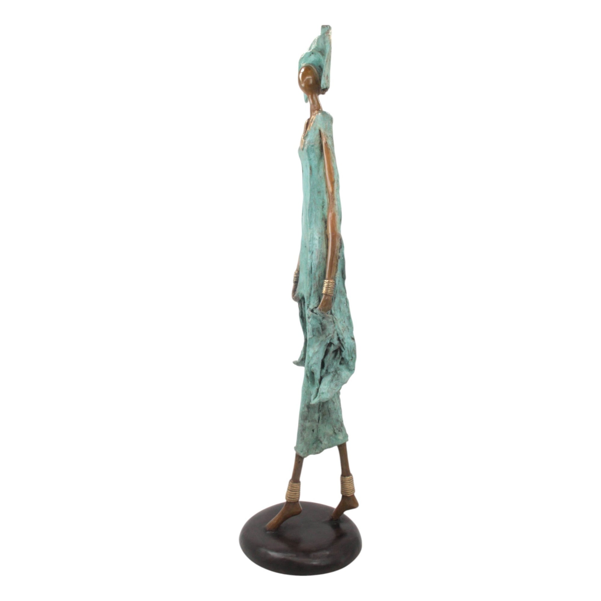 Bronze Issouf 80 cm vert n°1 Bronzes d'Afrique