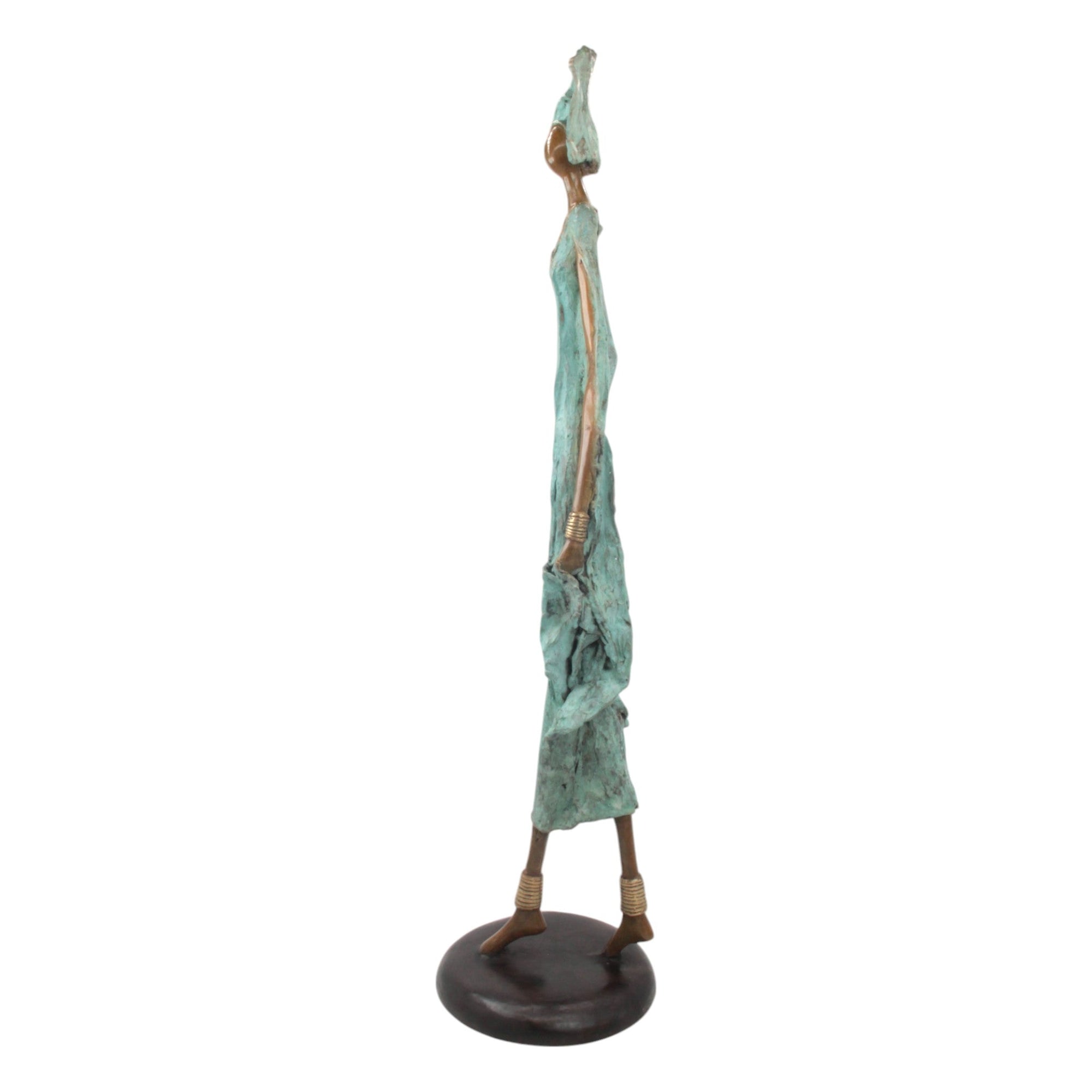 Bronze Issouf 80 cm vert n°1 Bronzes d'Afrique