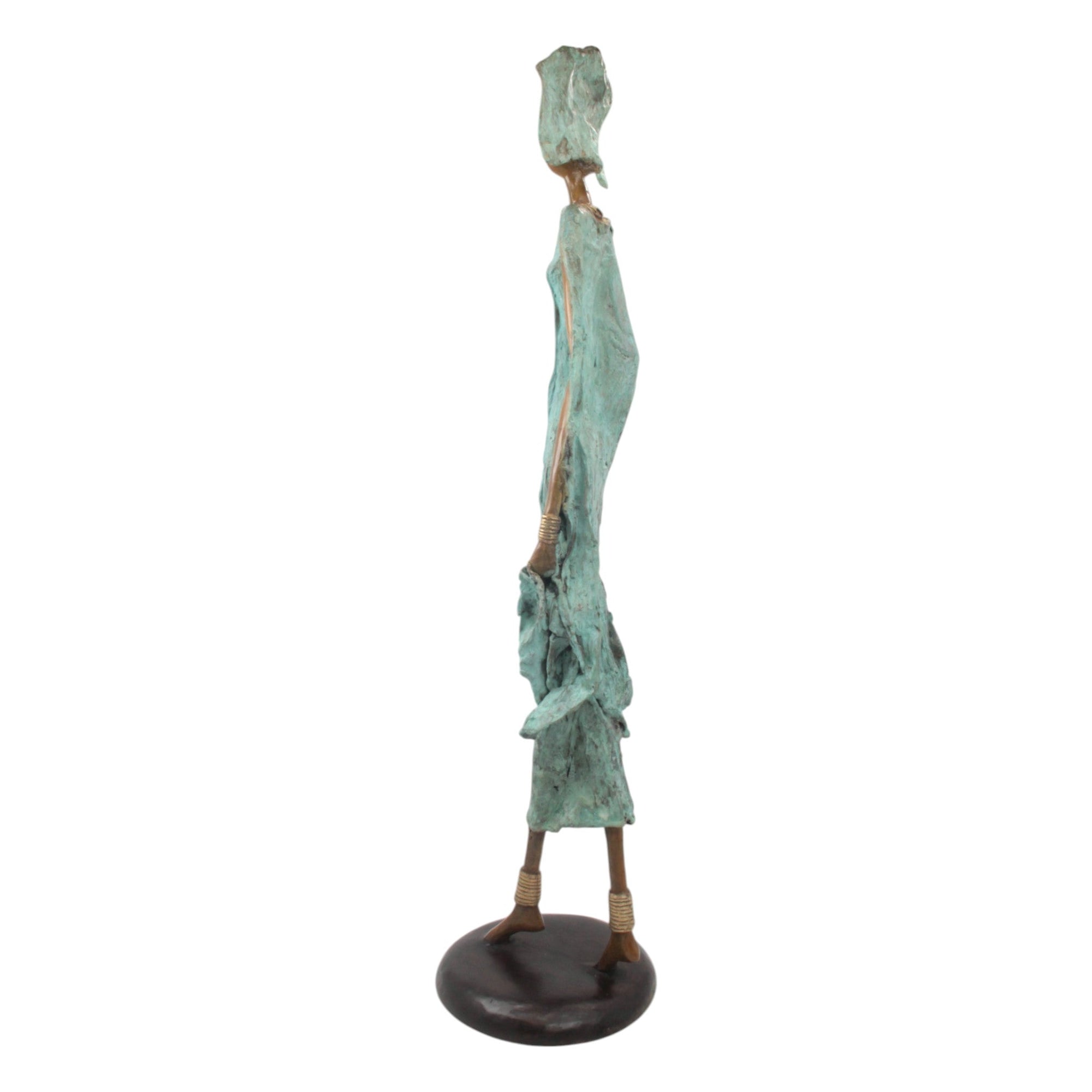 Bronze Issouf 80 cm vert n°1 Bronzes d'Afrique