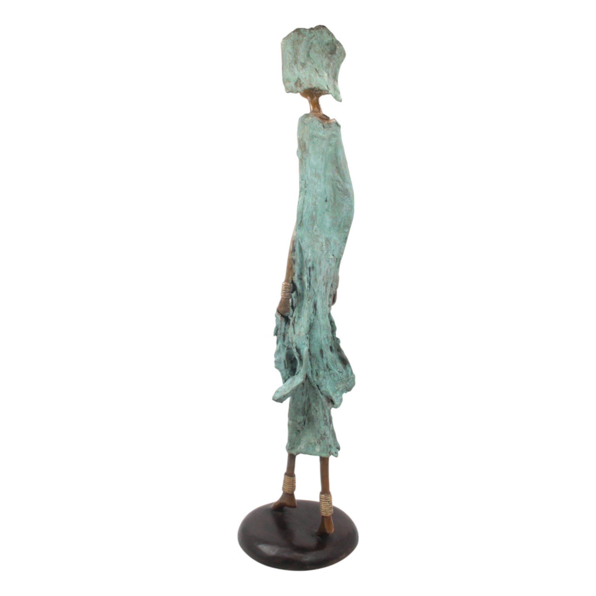 Bronze Issouf 80 cm vert n°1 Bronzes d'Afrique