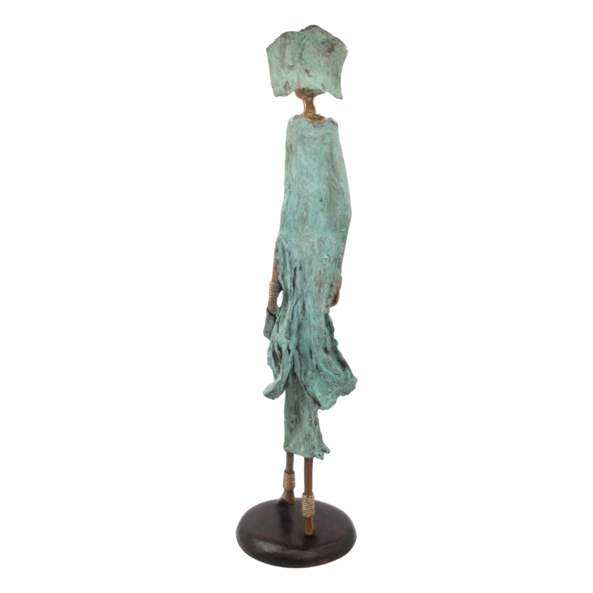 Bronze Issouf 80 cm vert n°1 Bronzes d'Afrique