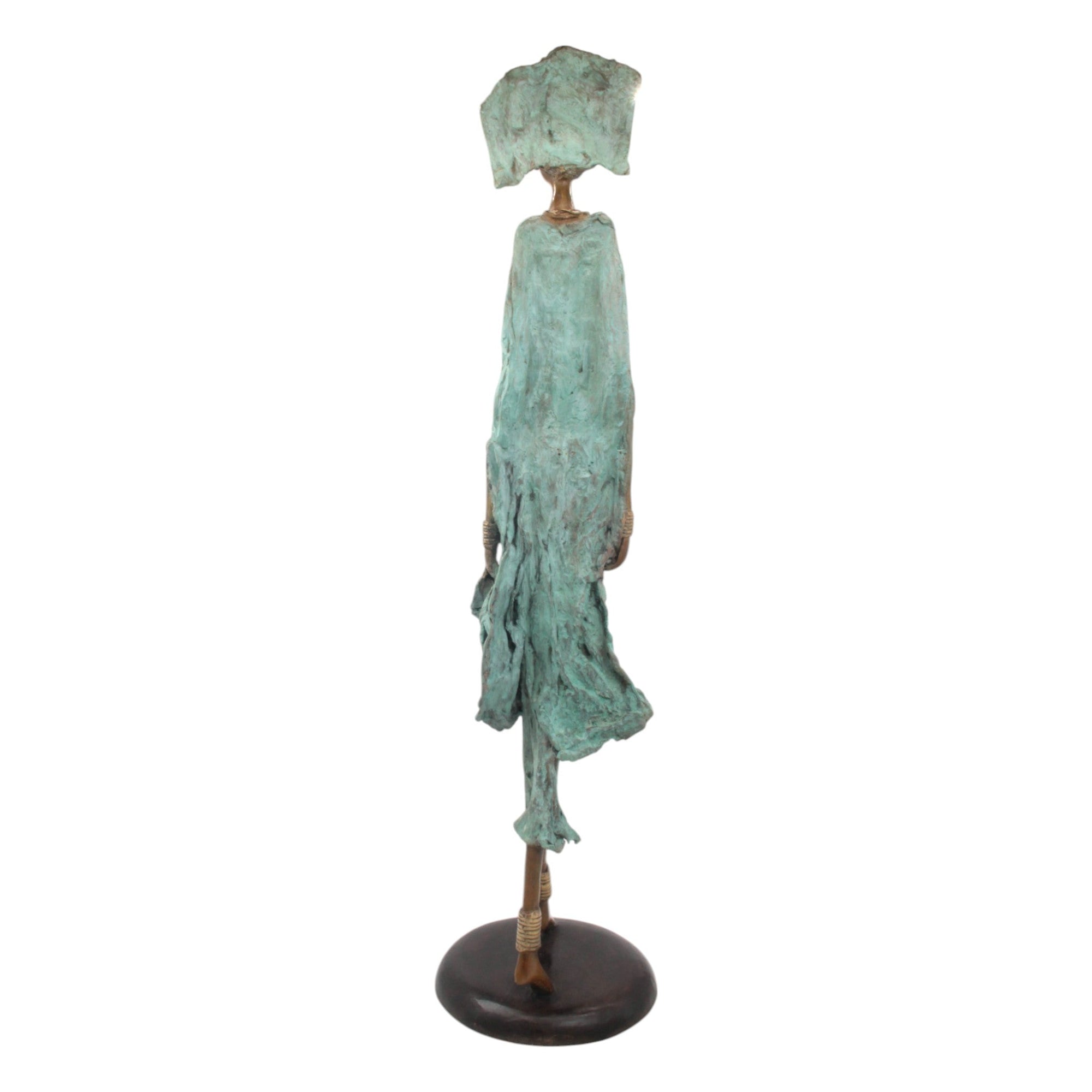 Bronze Issouf 80 cm vert n°1 Bronzes d'Afrique