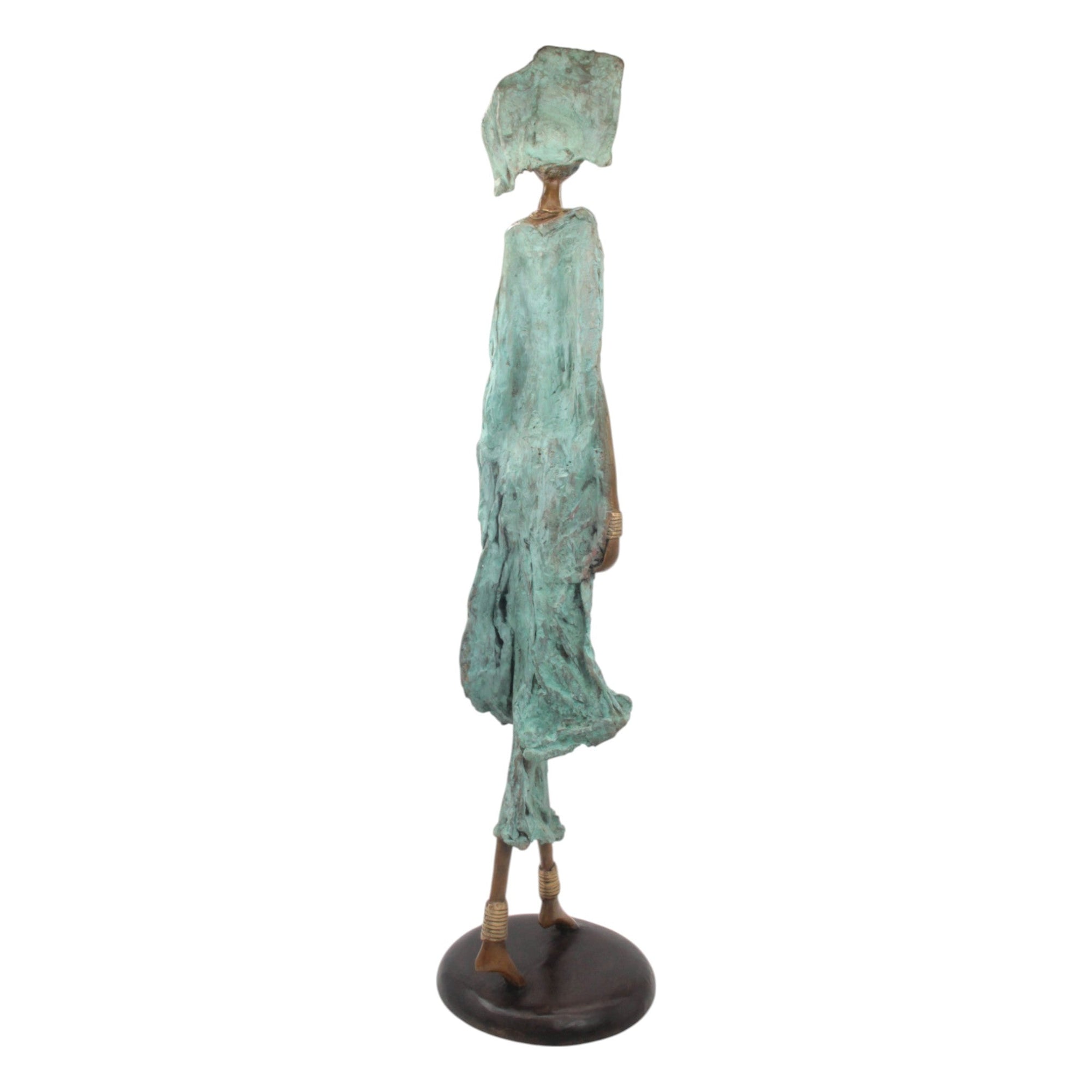 Bronze Issouf 80 cm vert n°1 Bronzes d'Afrique
