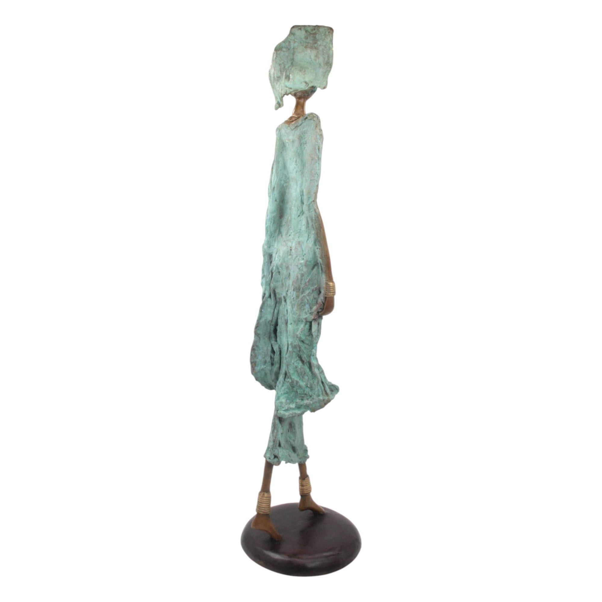 Bronze Issouf 80 cm vert n°1 Bronzes d'Afrique