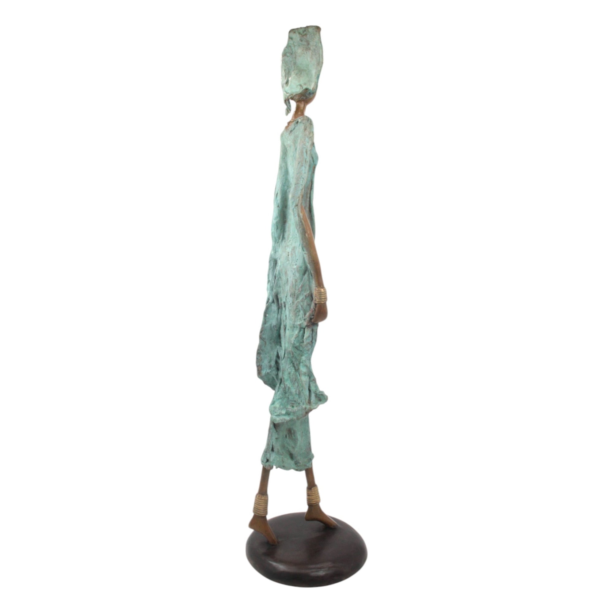 Bronze Issouf 80 cm vert n°1 Bronzes d'Afrique