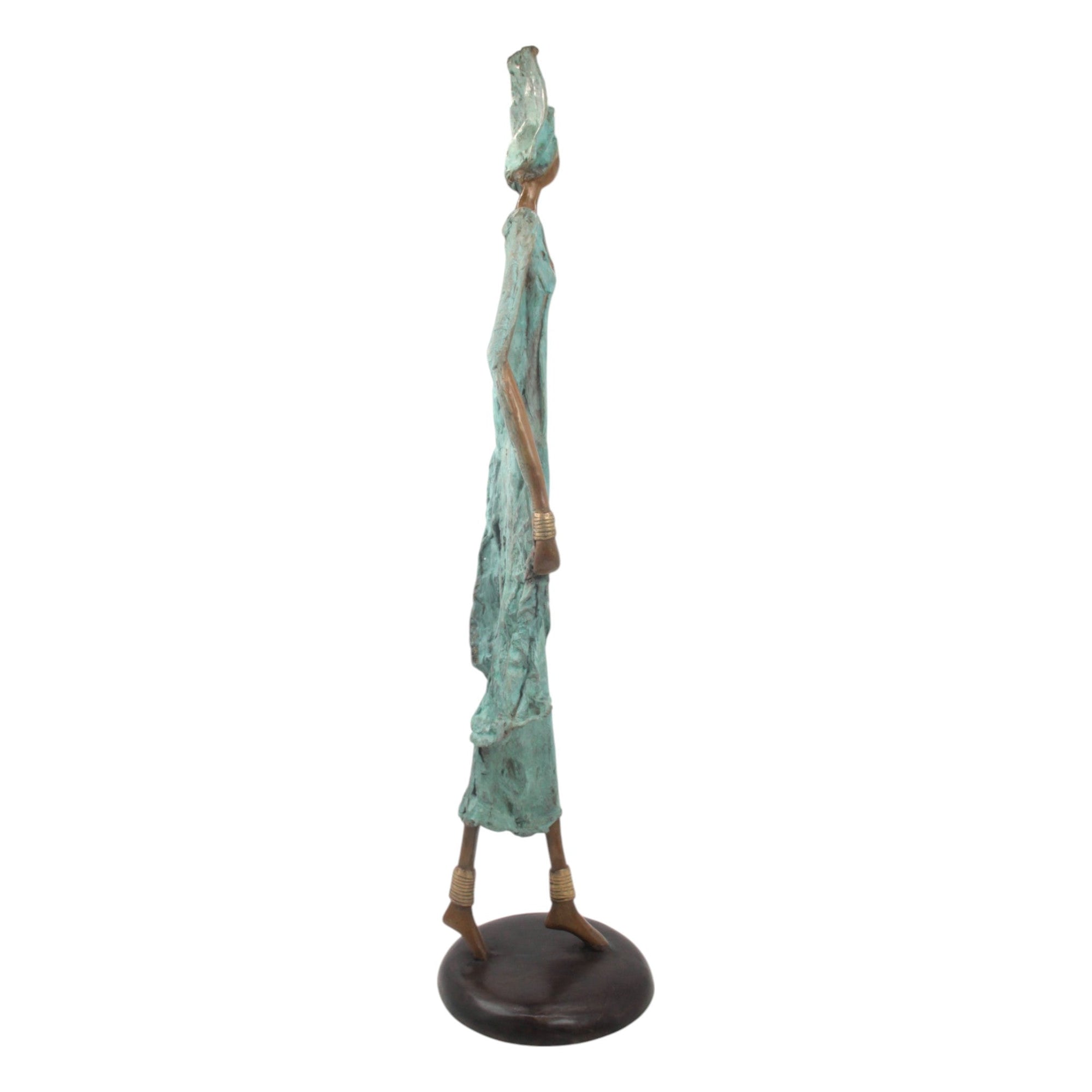 Bronze Issouf 80 cm vert n°1 Bronzes d'Afrique