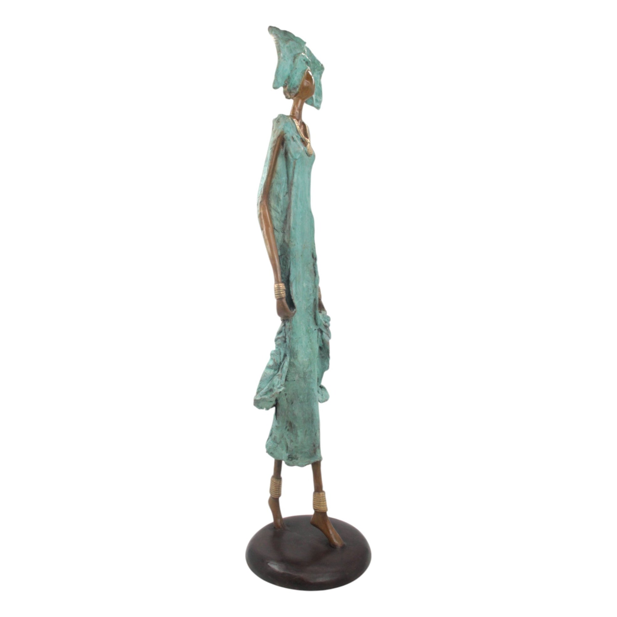 Bronze Issouf 80 cm vert n°1 Bronzes d'Afrique