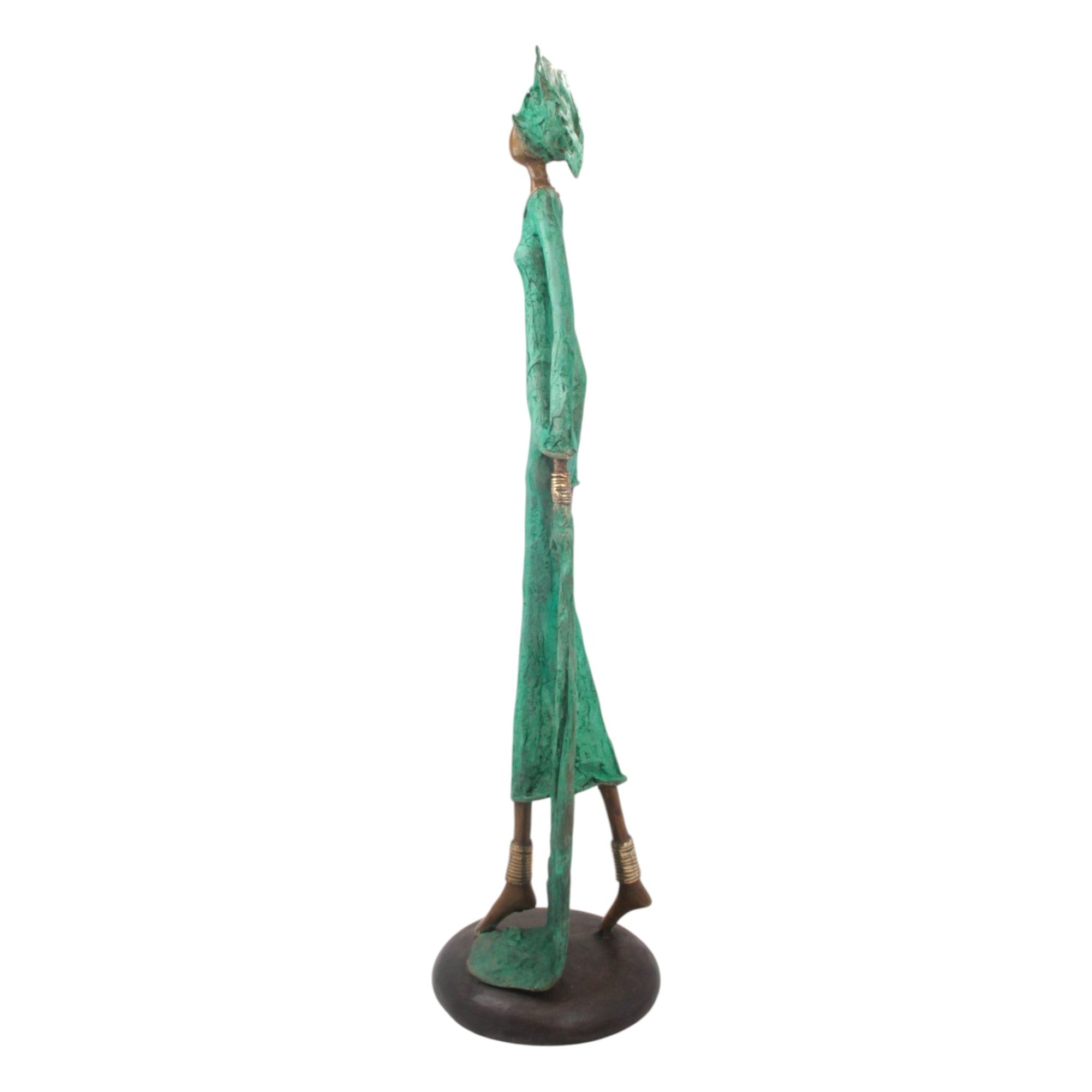 Bronze Issouf 80 cm vert n°2 Bronzes d'Afrique