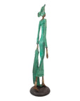 Bronze Issouf 80 cm vert n°2 Bronzes d'Afrique