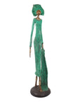 Bronze Issouf 80 cm vert n°2 Bronzes d'Afrique