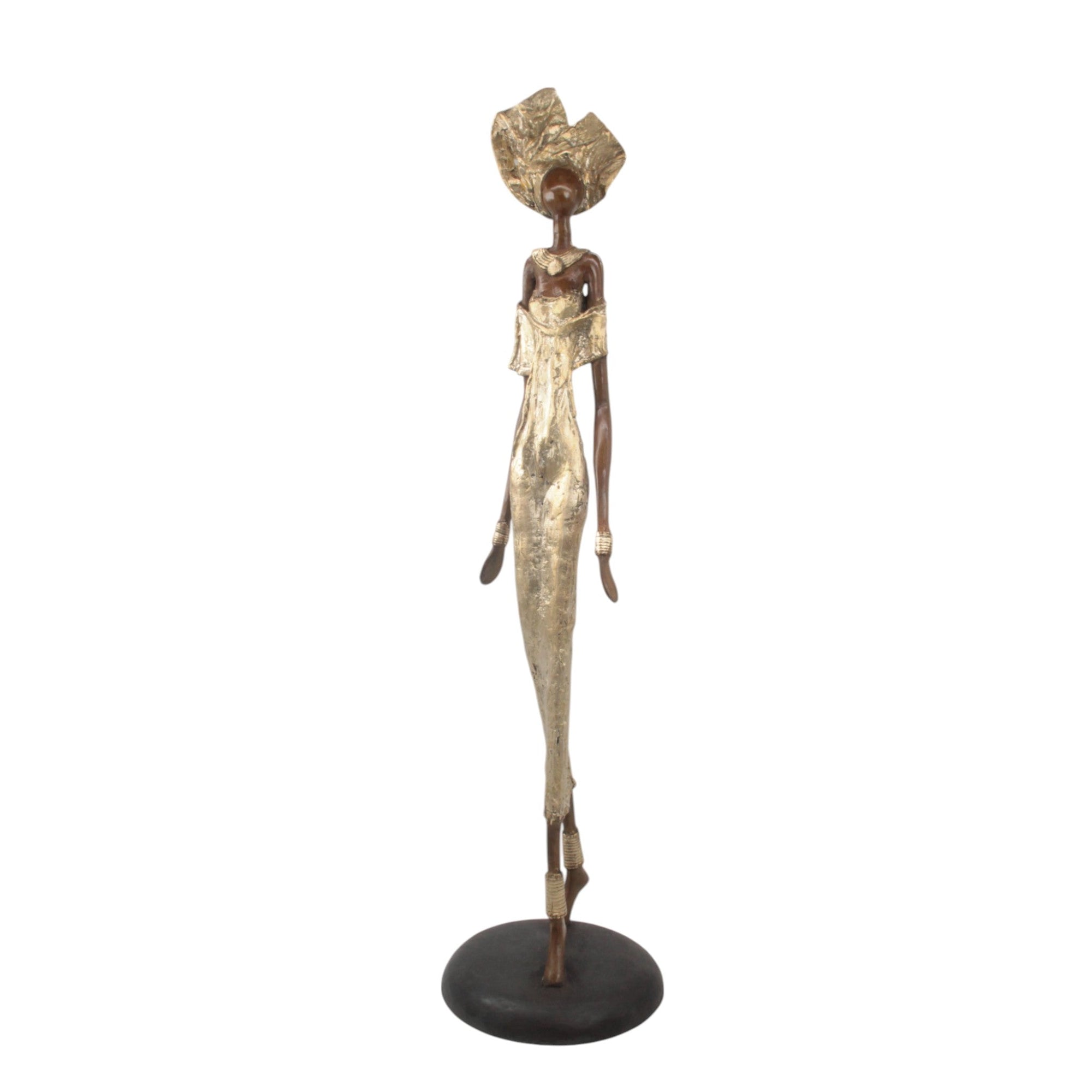 Bronze Issouf 80 cm doré n°1 Bronzes d'Afrique