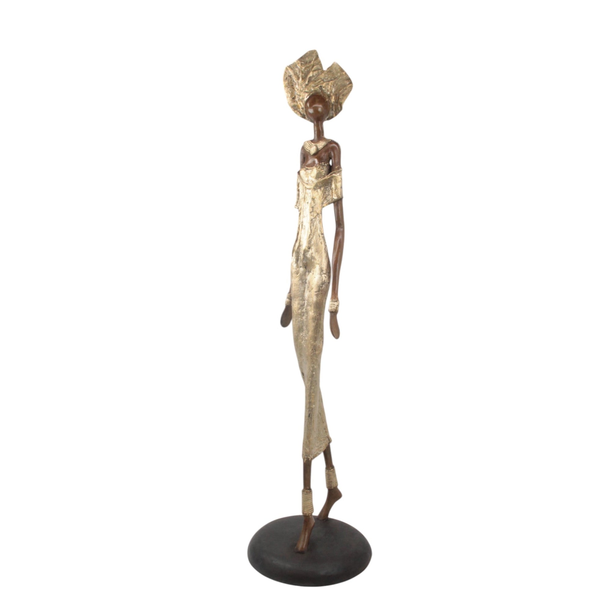 Bronze Issouf 80 cm doré n°1 Bronzes d'Afrique