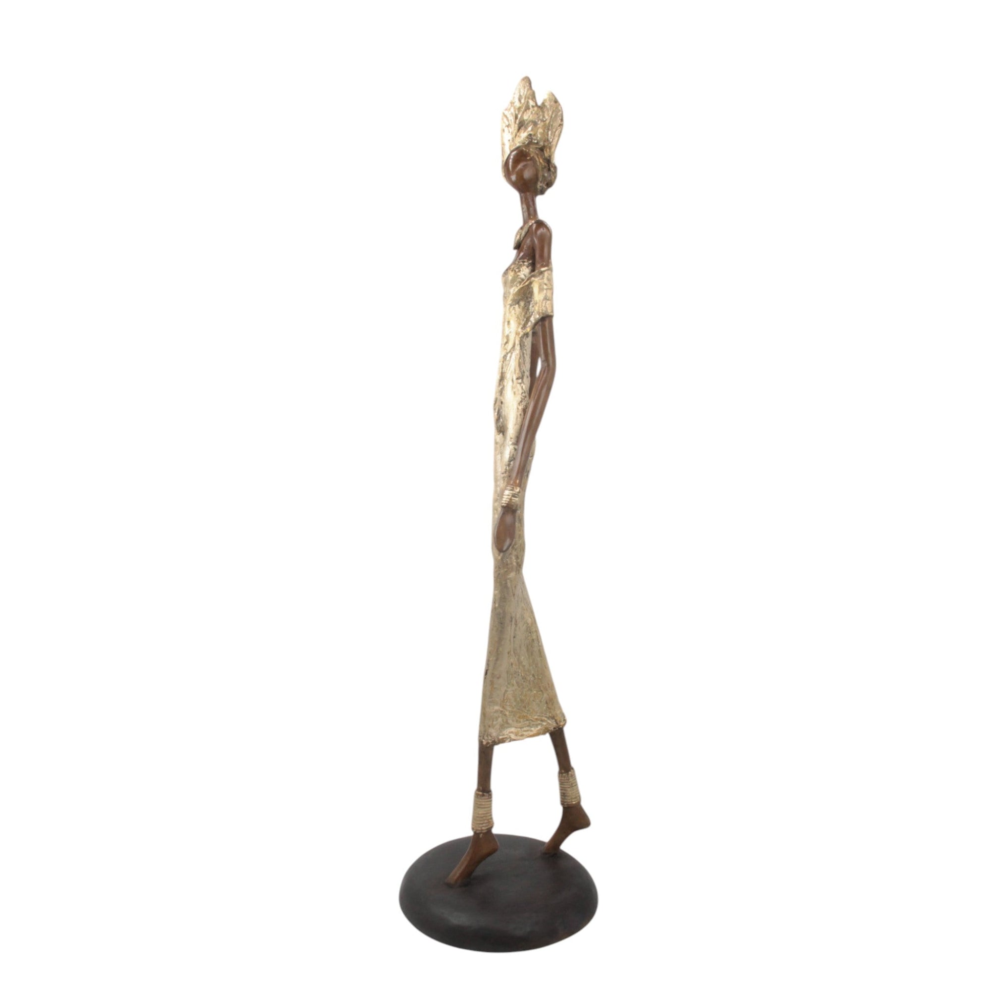 Bronze Issouf 80 cm doré n°1 Bronzes d'Afrique