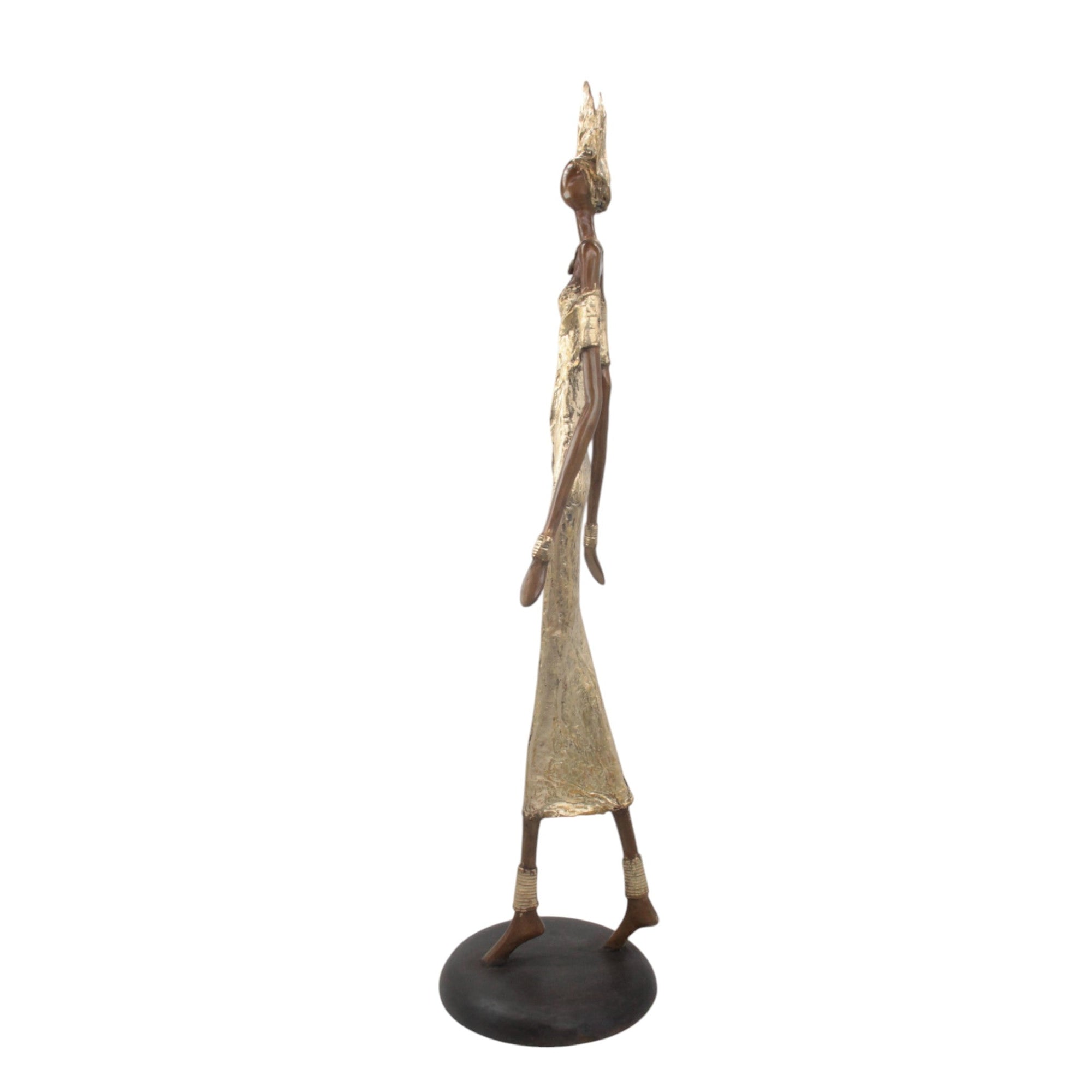 Bronze Issouf 80 cm doré n°1 Bronzes d'Afrique