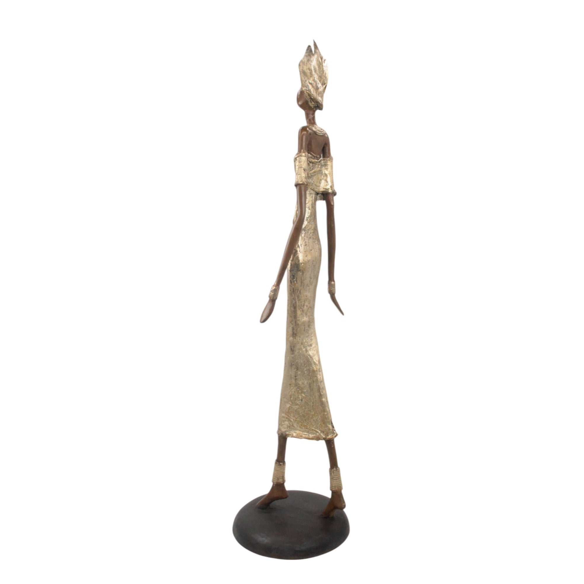 Bronze Issouf 80 cm doré n°1 Bronzes d'Afrique