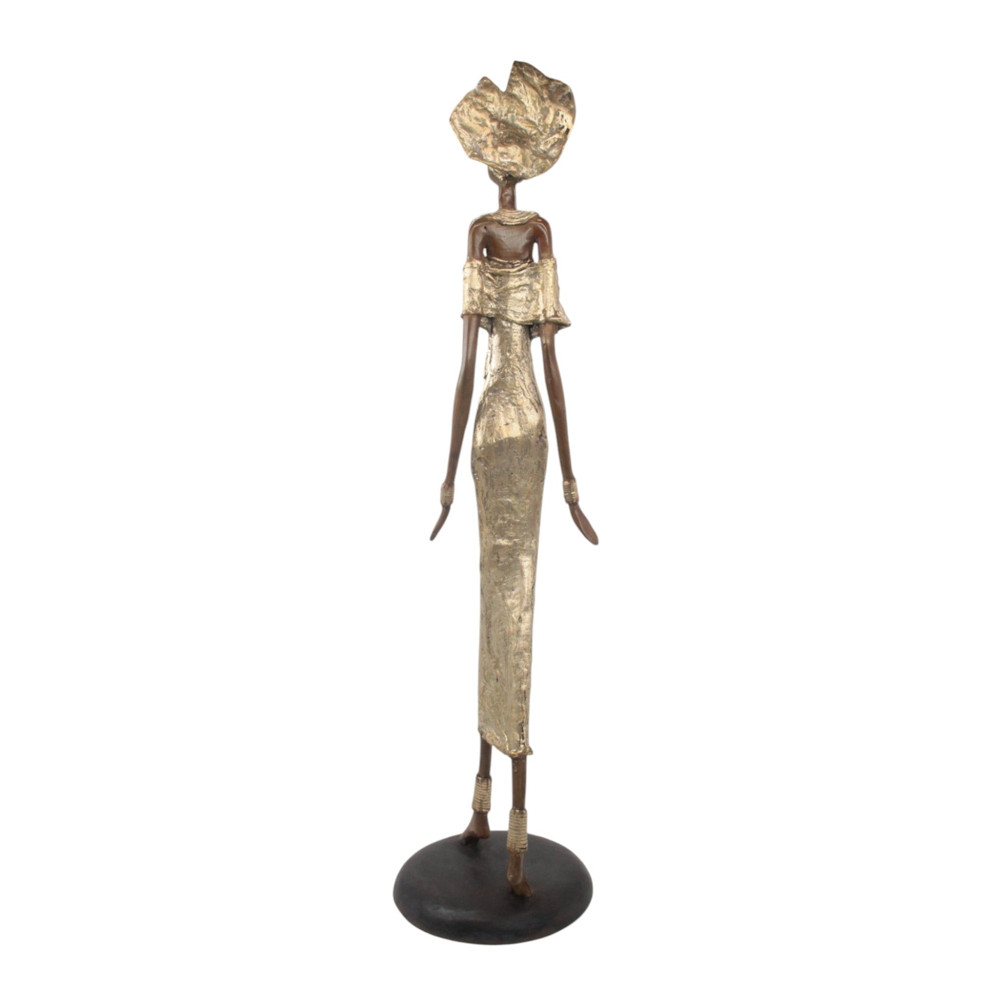 Bronze Issouf 80 cm doré n°1 Bronzes d'Afrique