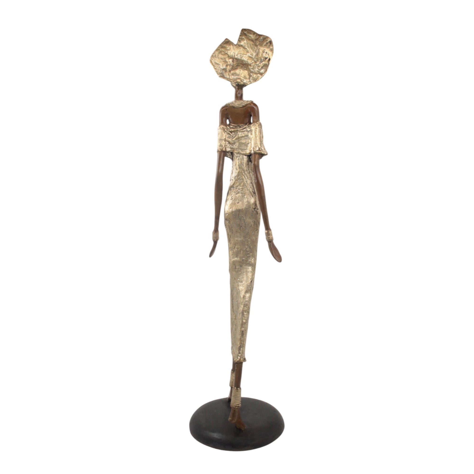 Bronze Issouf 80 cm doré n°1 Bronzes d'Afrique