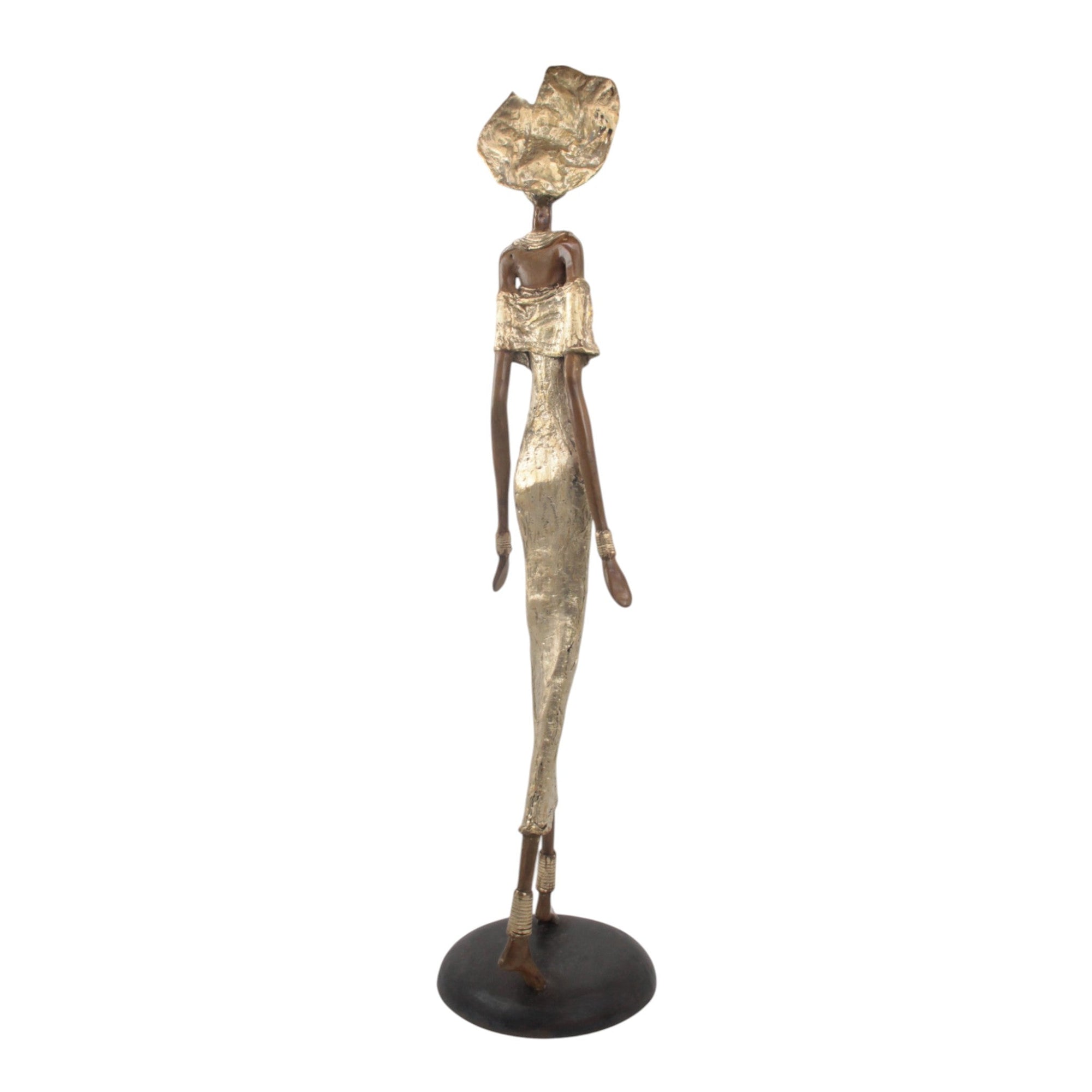 Bronze Issouf 80 cm doré n°1 Bronzes d'Afrique