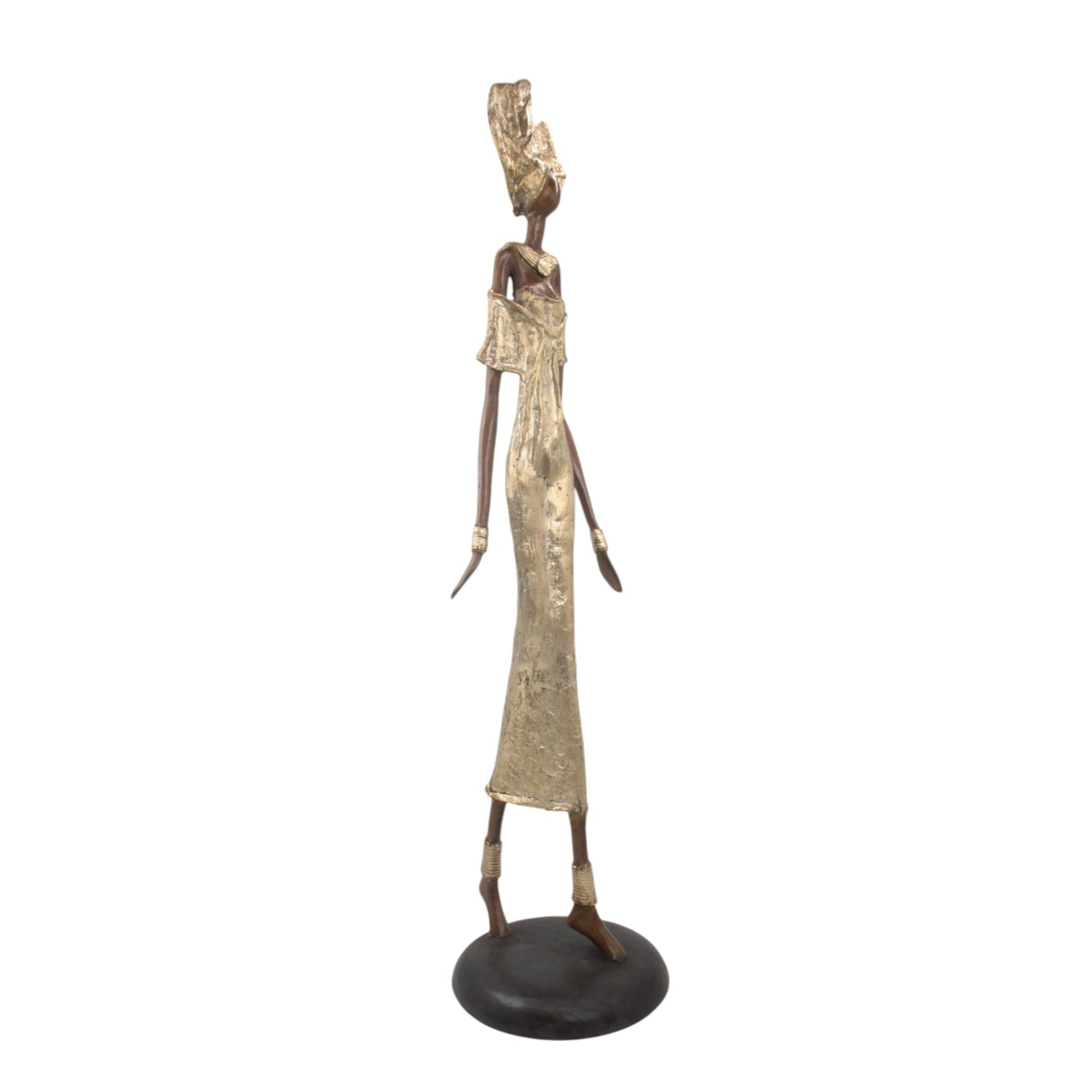 Bronze Issouf 80 cm doré n°1 Bronzes d'Afrique