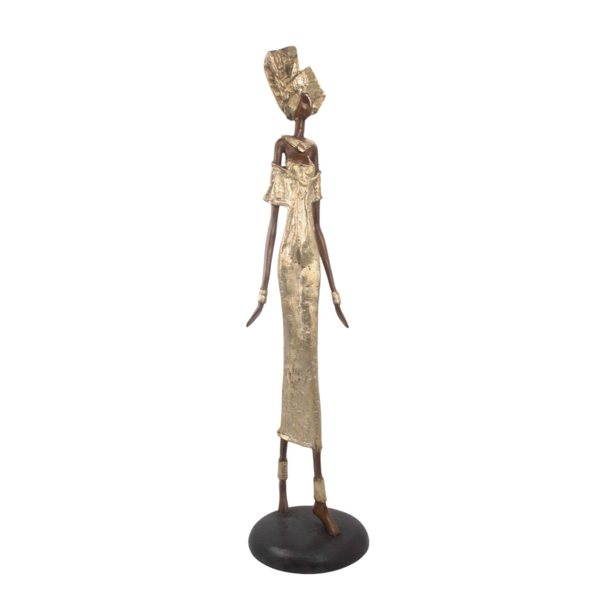 Bronze Issouf 80 cm doré n°1 Bronzes d'Afrique