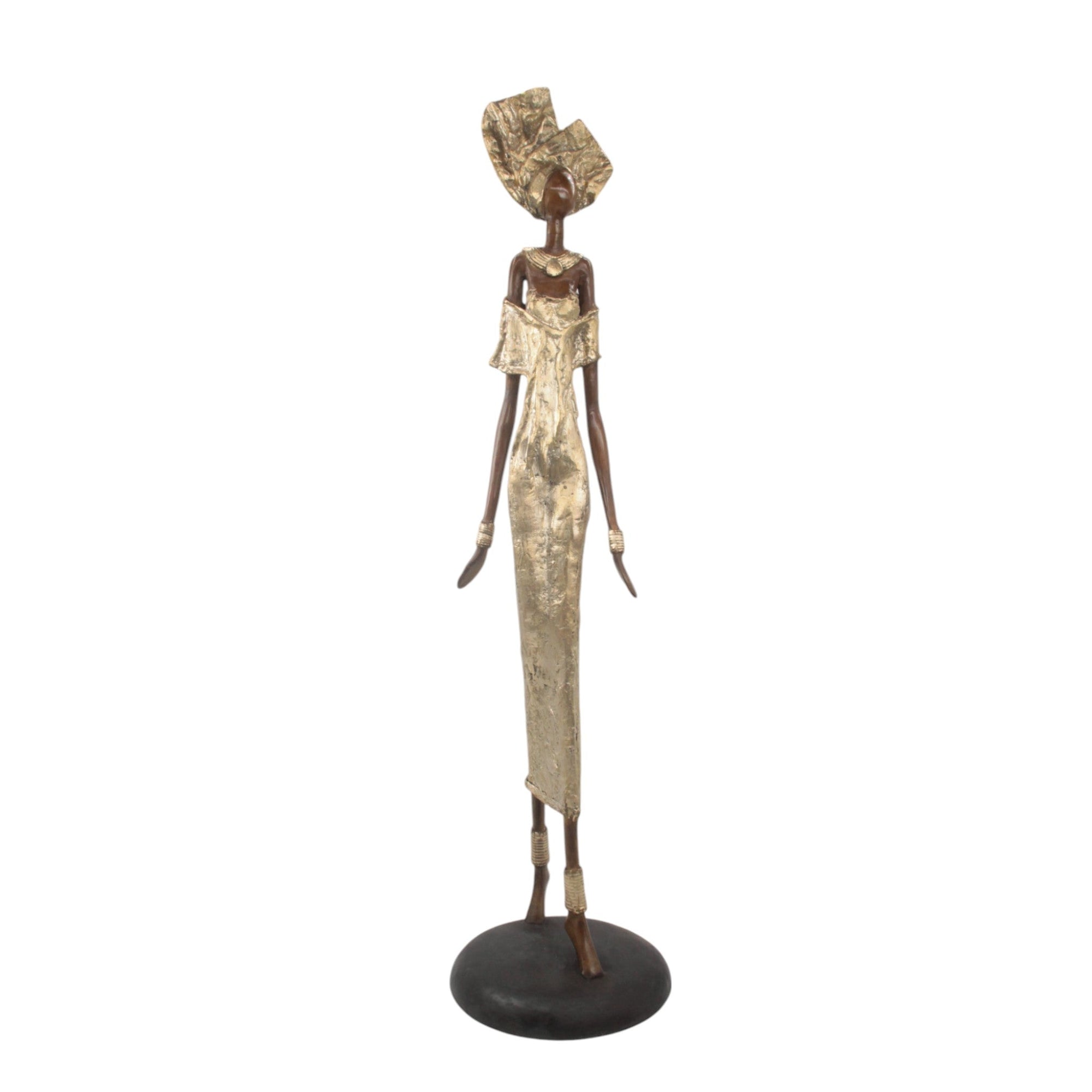 Bronze Issouf 80 cm doré n°1 Bronzes d'Afrique