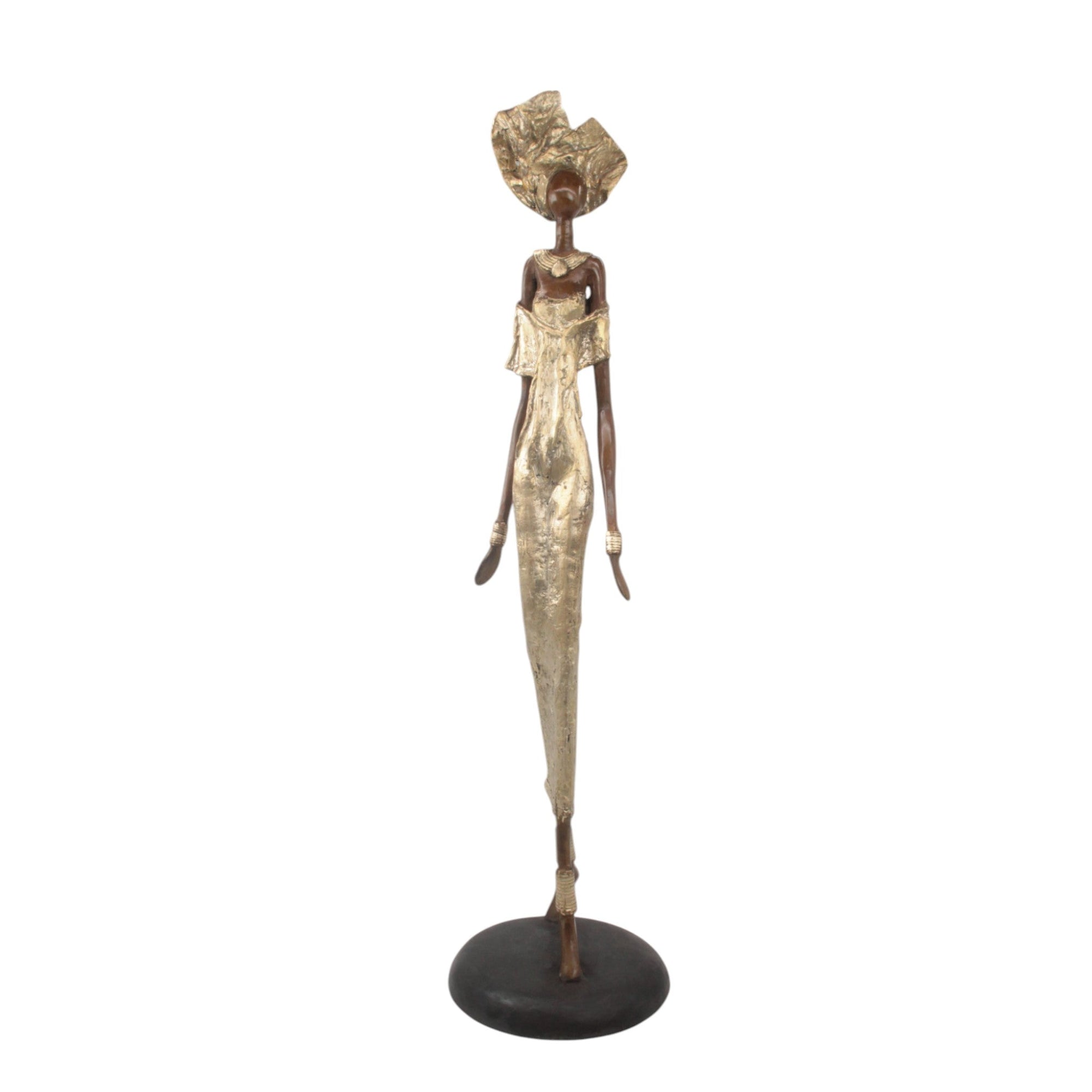 Bronze Issouf 80 cm doré n°1 Bronzes d'Afrique