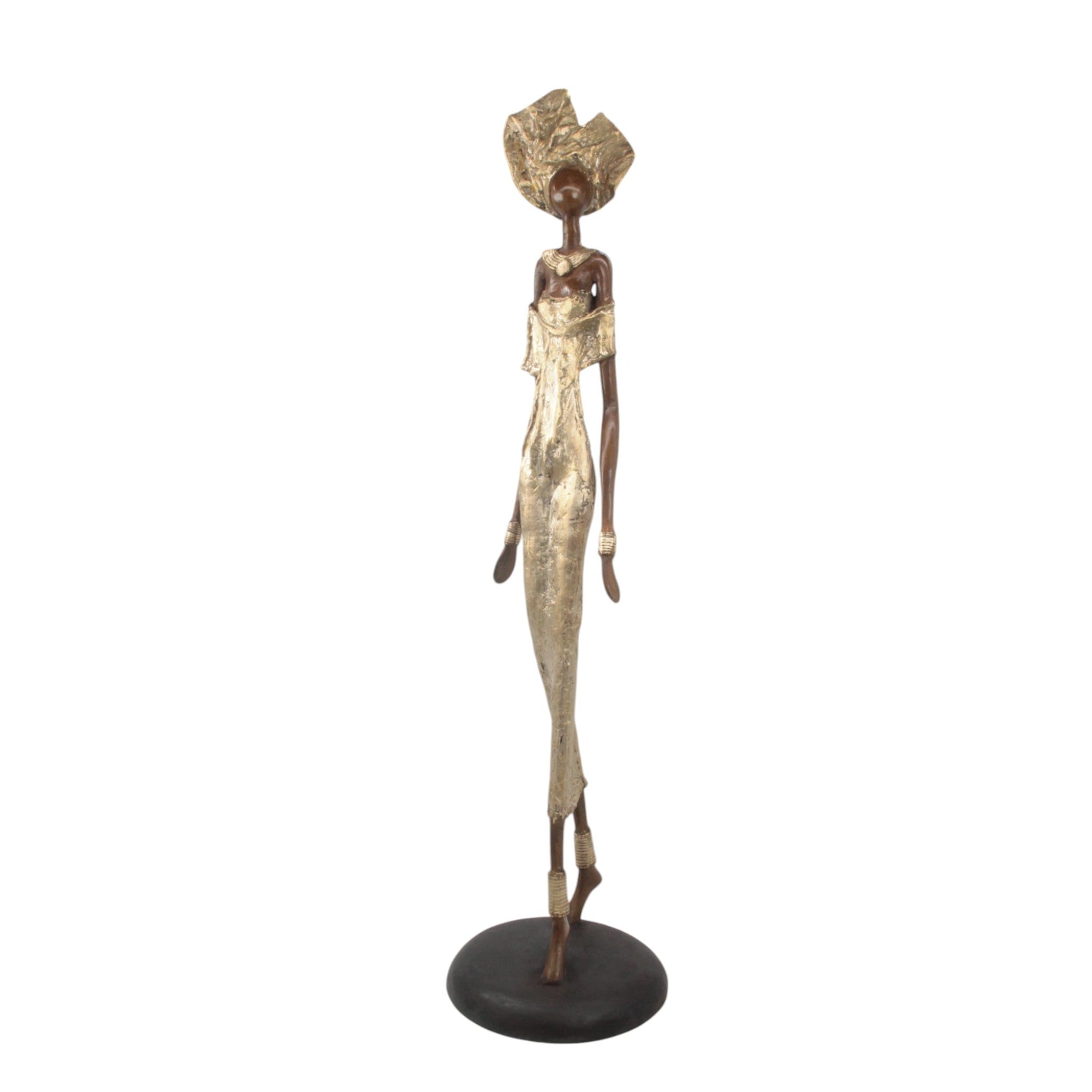 Bronze Issouf 80 cm doré n°1 Bronzes d'Afrique