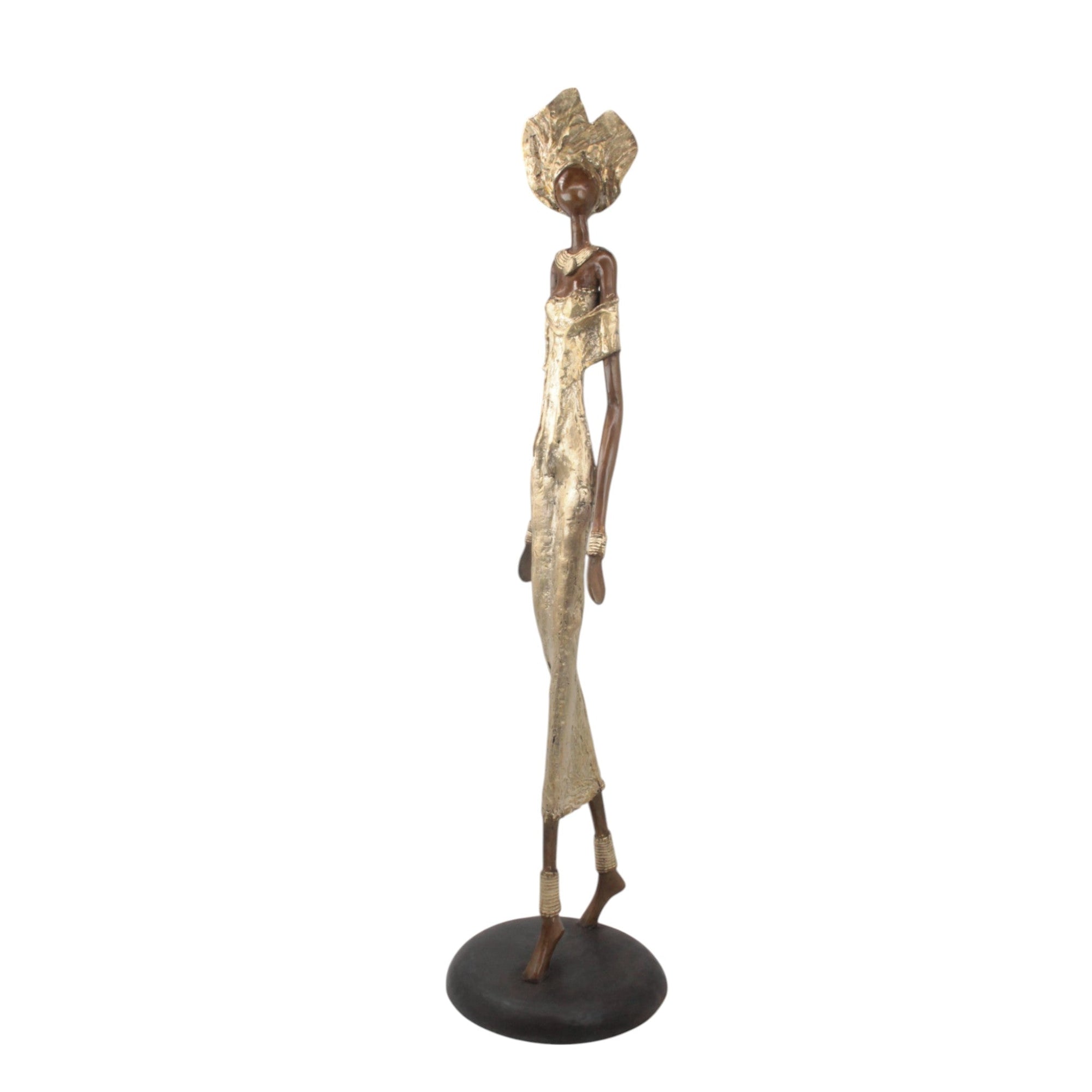 Bronze Issouf 80 cm doré n°1 Bronzes d'Afrique
