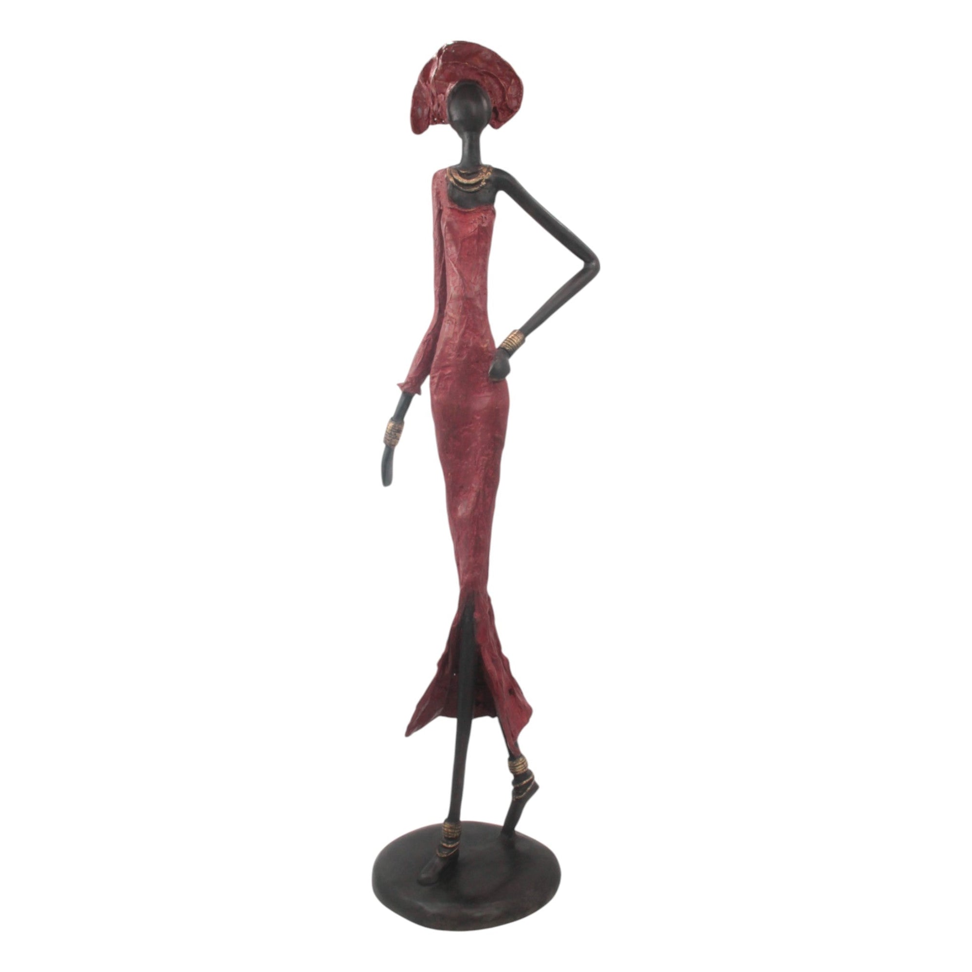 Bronze Issouf 80 cm rouge n°2 Bronzes d'Afrique