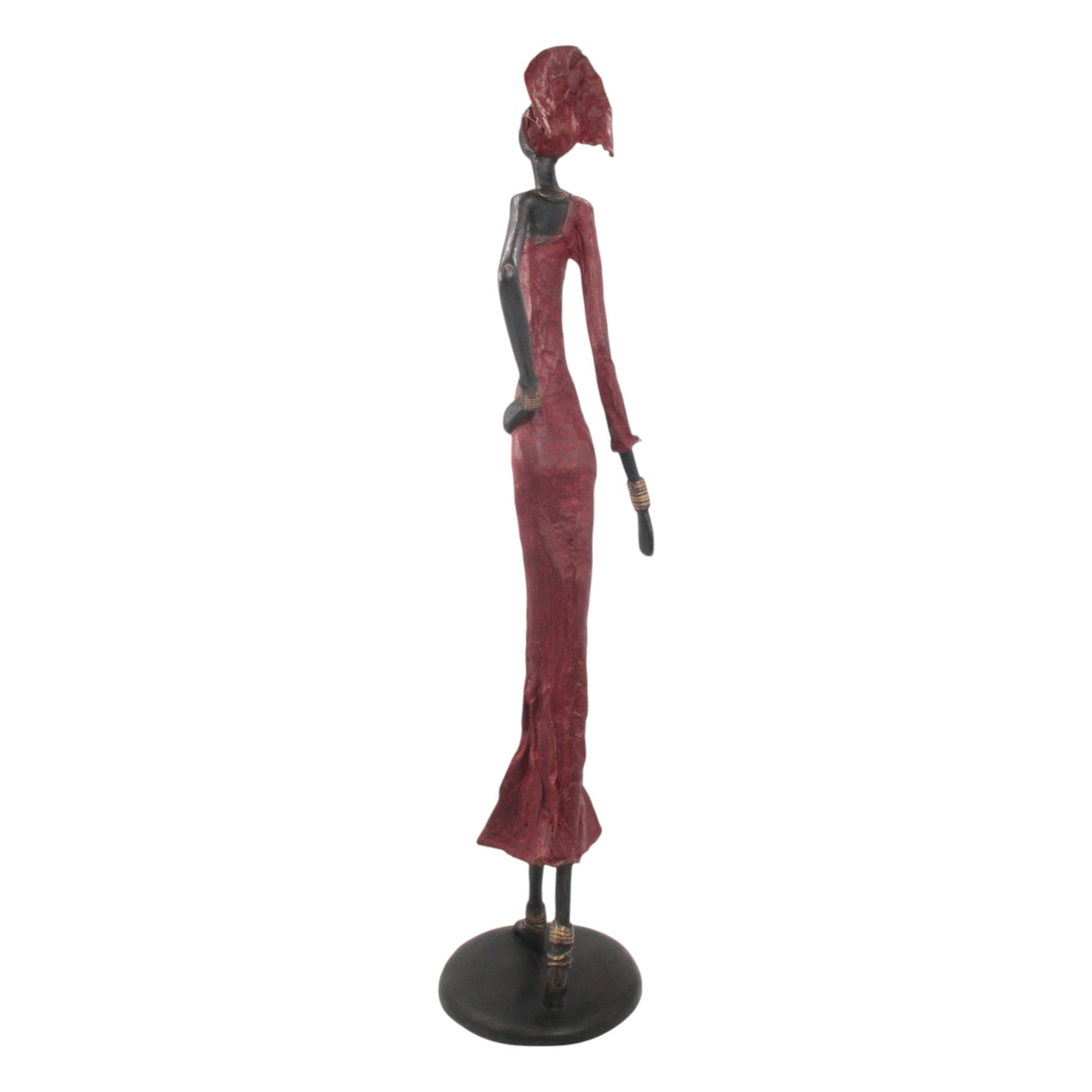 Bronze Issouf 80 cm rouge n°2 Bronzes d'Afrique