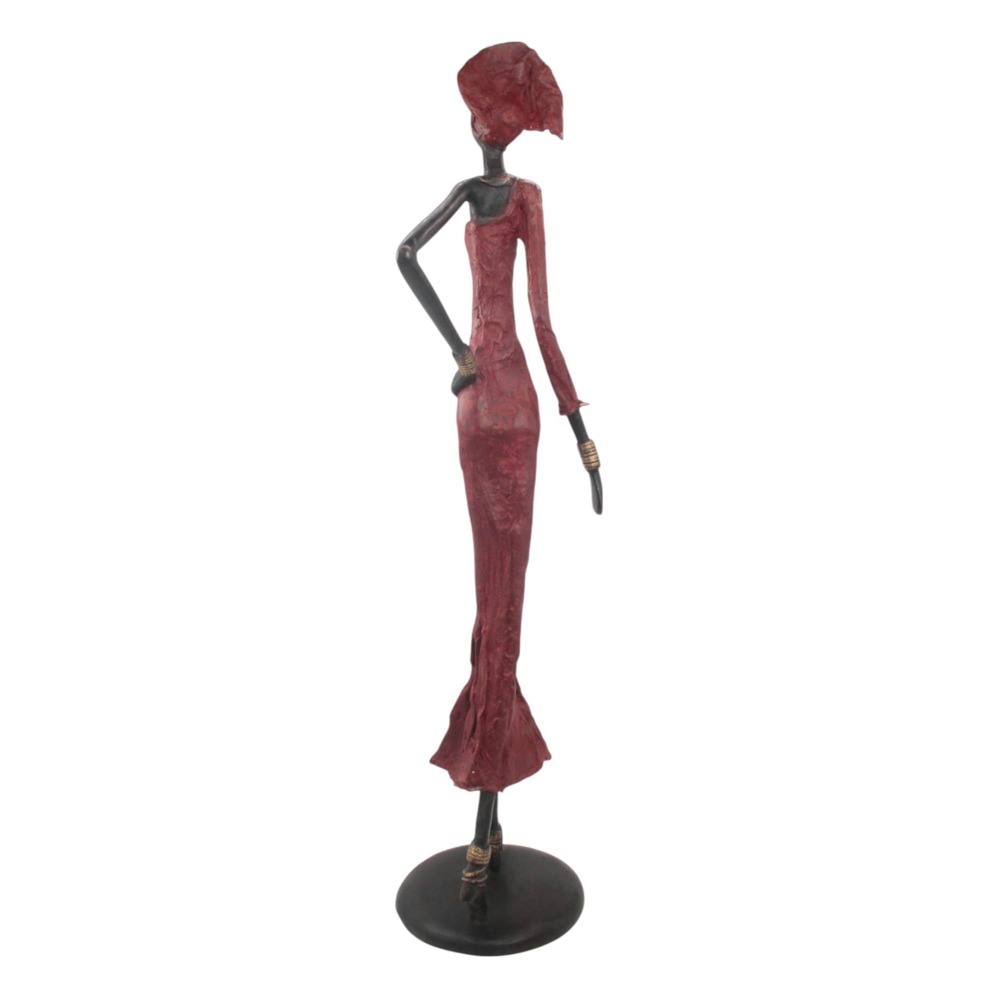 Bronze Issouf 80 cm rouge n°2 Bronzes d'Afrique
