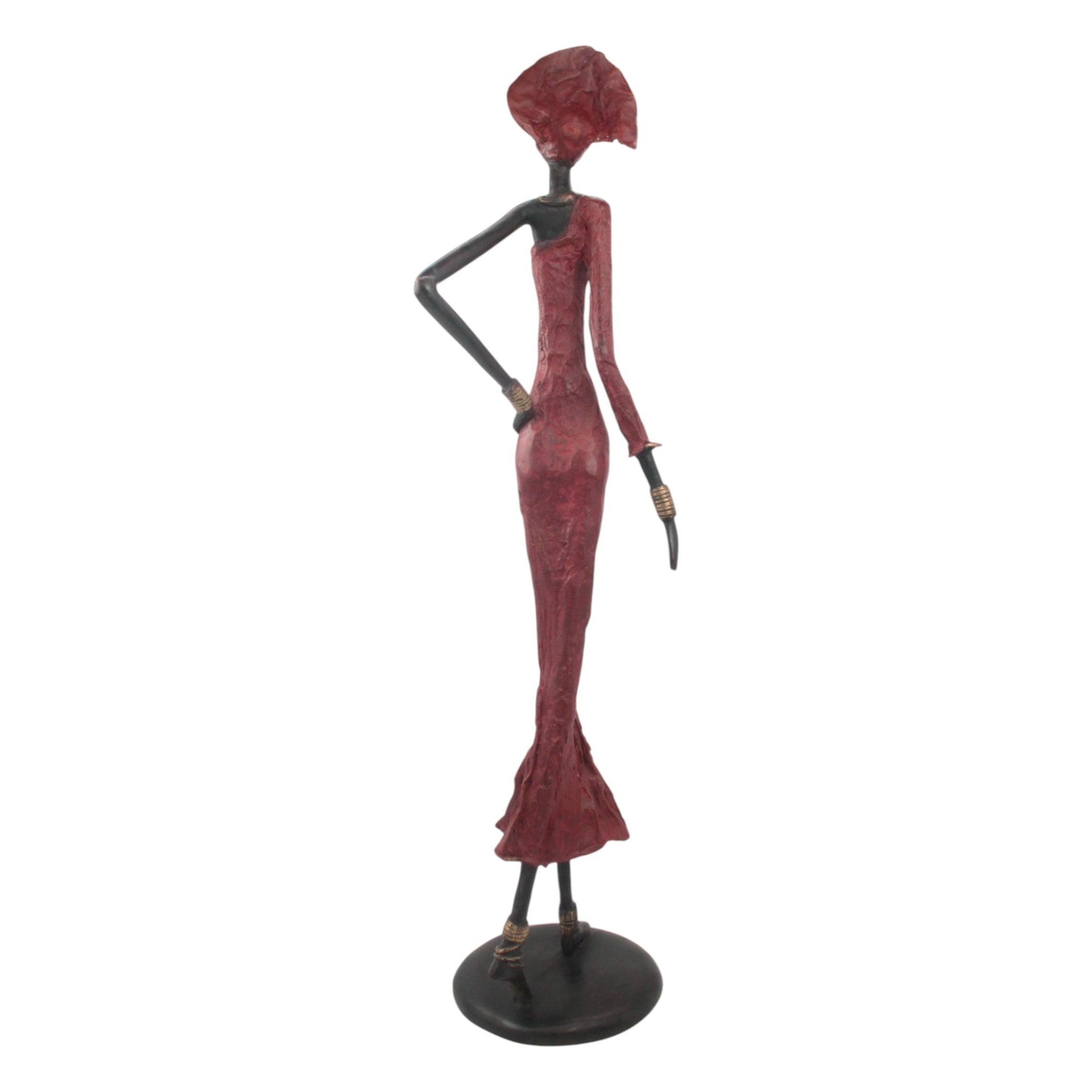 Bronze Issouf 80 cm rouge n°2 Bronzes d'Afrique