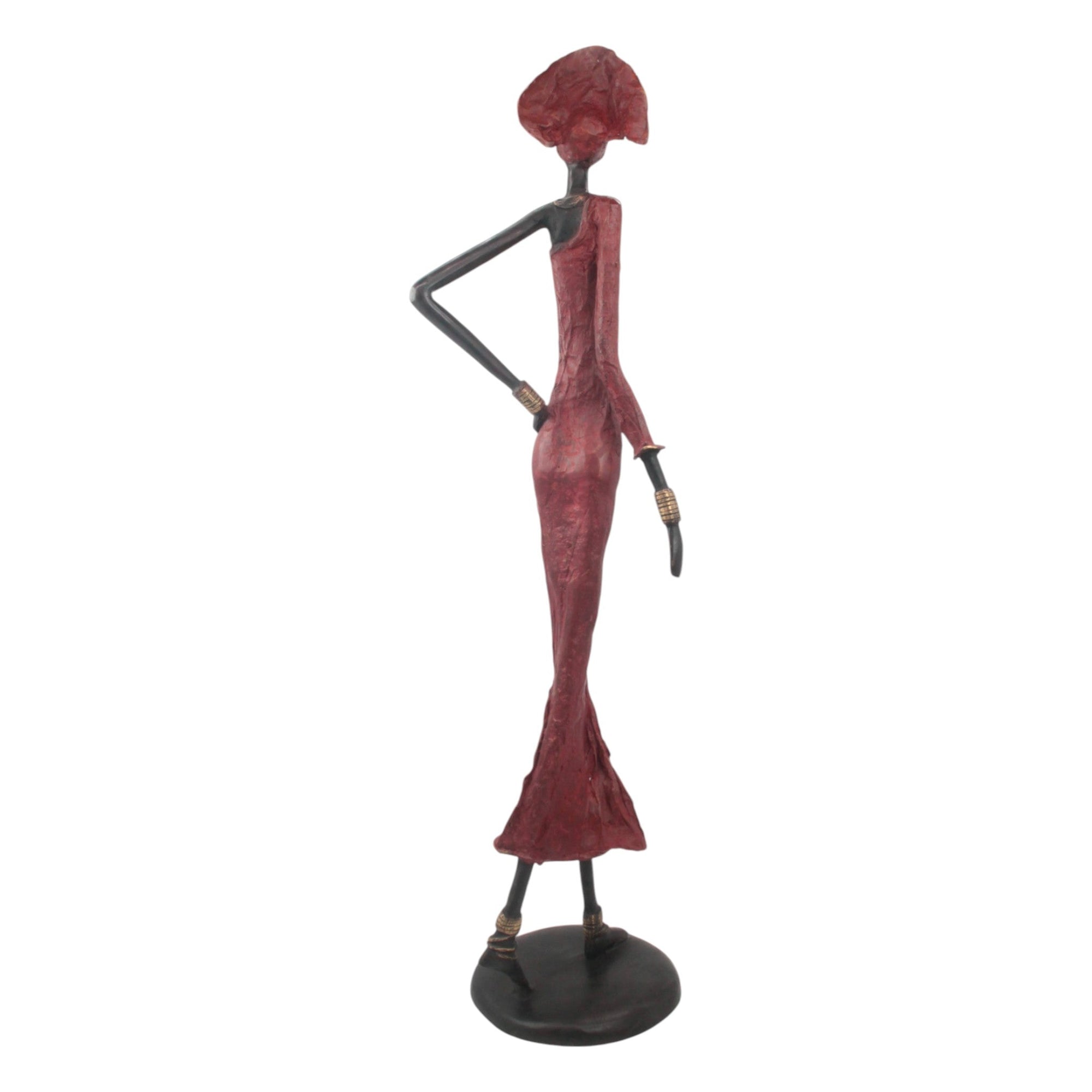 Bronze Issouf 80 cm rouge n°2 Bronzes d'Afrique