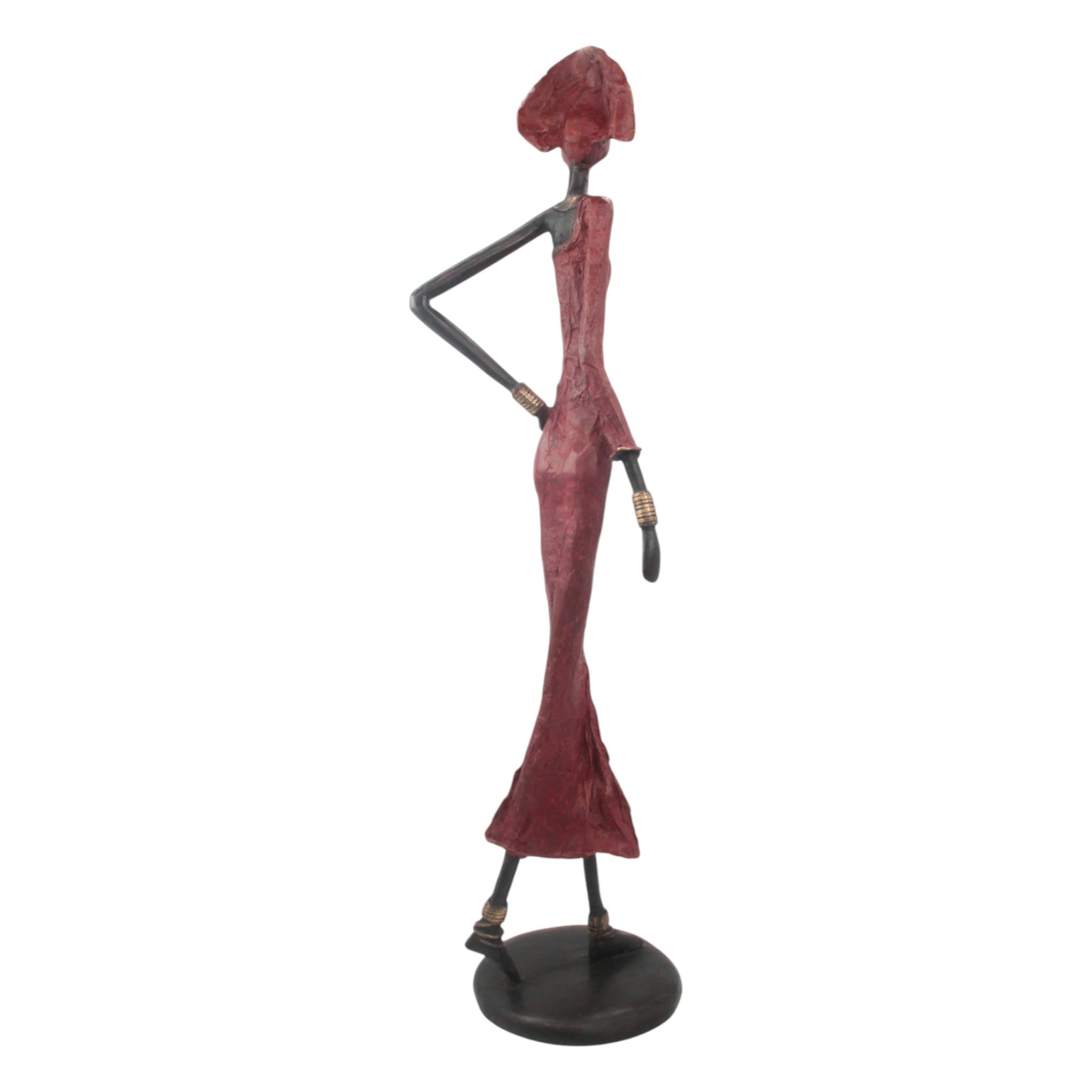 Bronze Issouf 80 cm rouge n°2 Bronzes d'Afrique