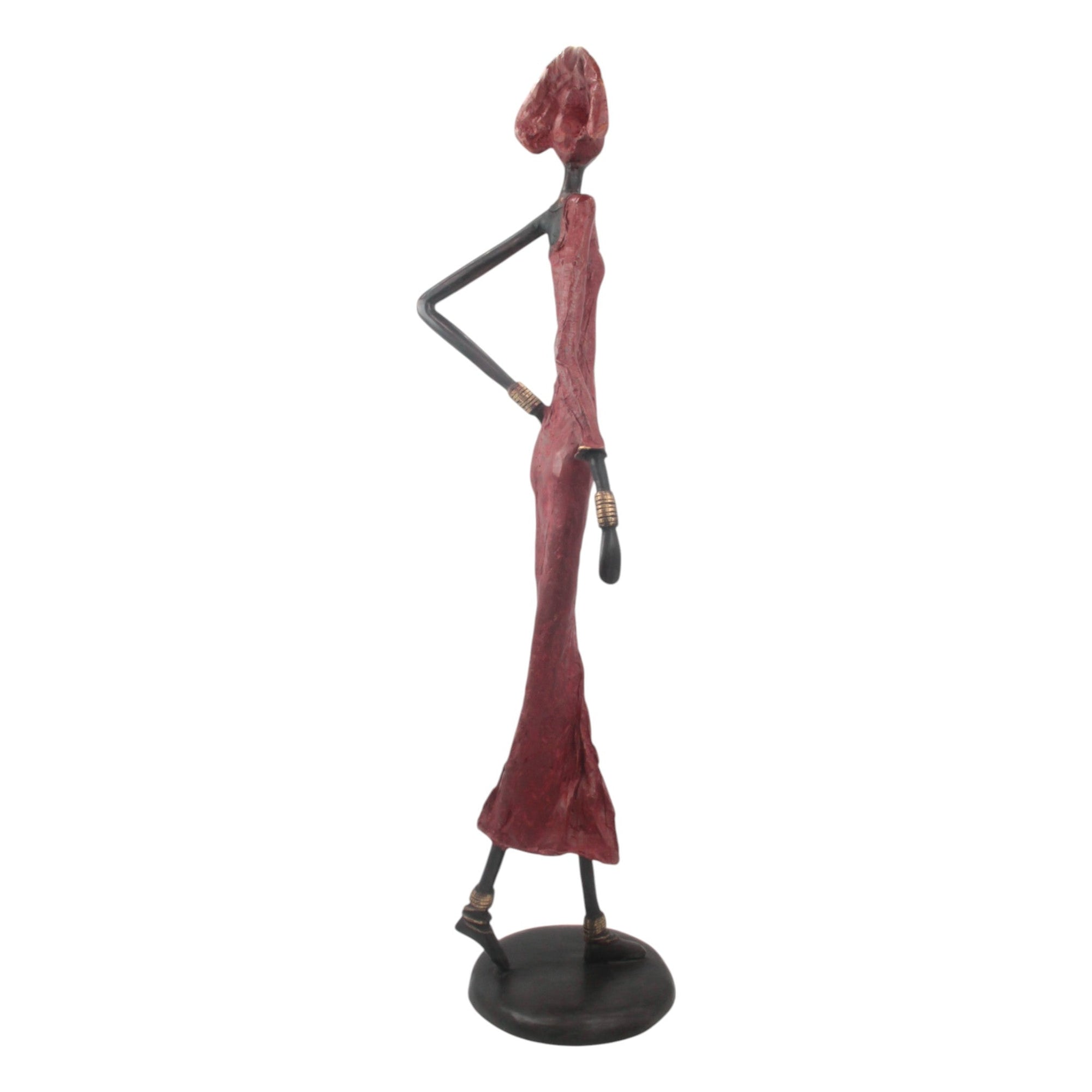 Bronze Issouf 80 cm rouge n°2 Bronzes d'Afrique