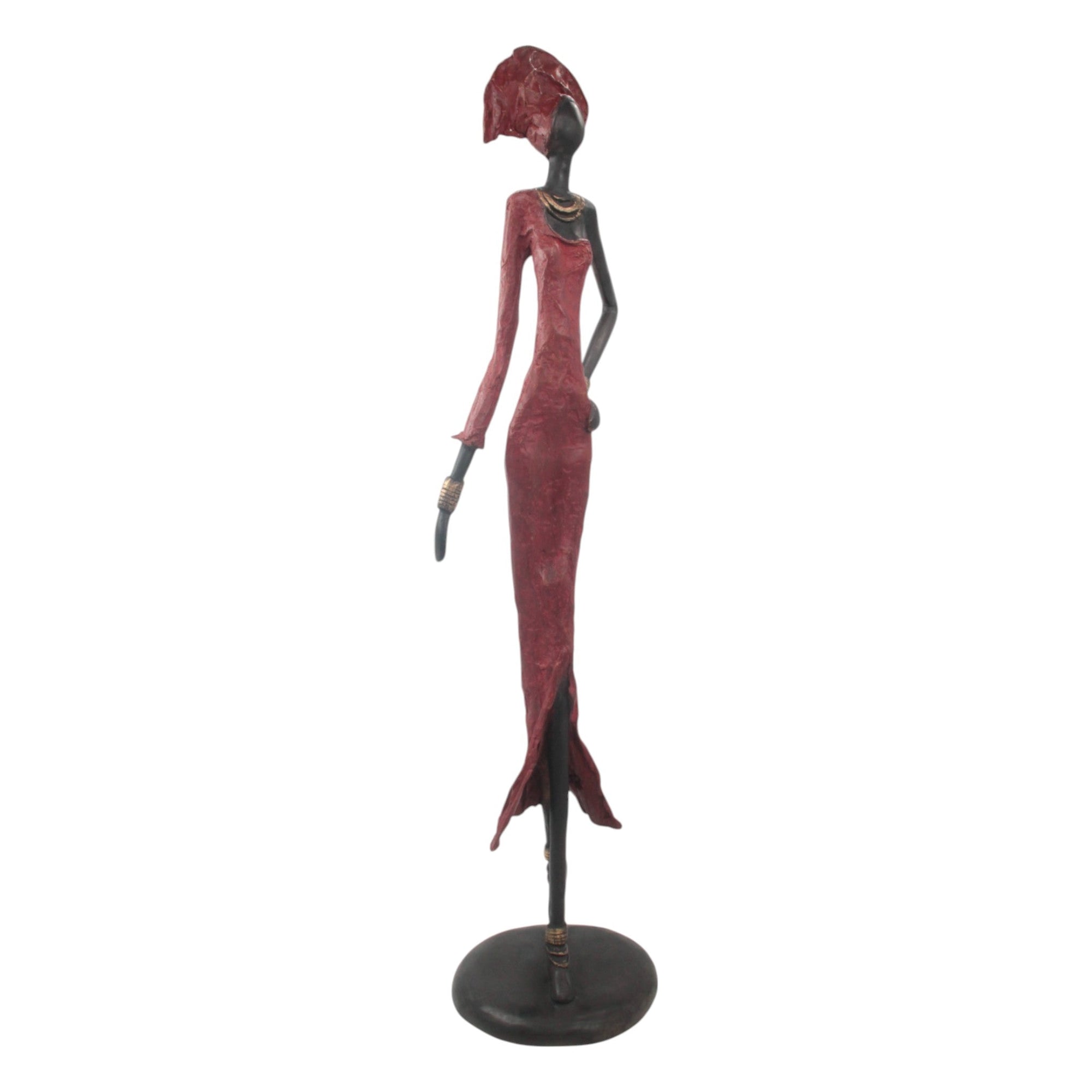 Bronze Issouf 80 cm rouge n°2 Bronzes d'Afrique